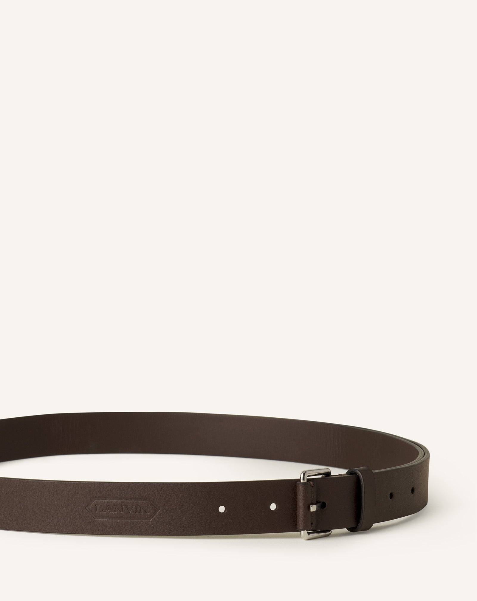 BROWN COMPAGNON LEATHER BELT