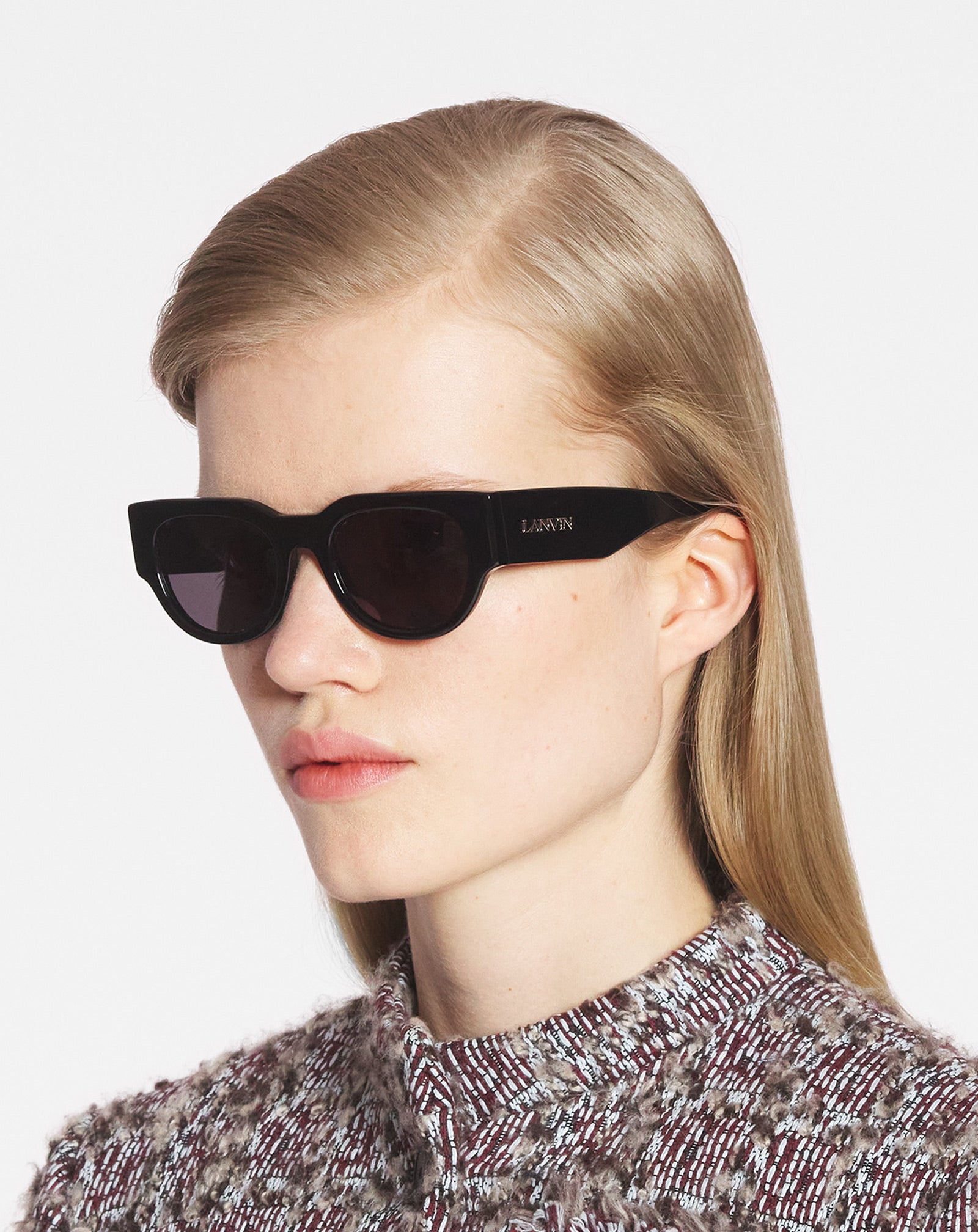 BLACK LANVIN SIGNATURE SUNGLASSES