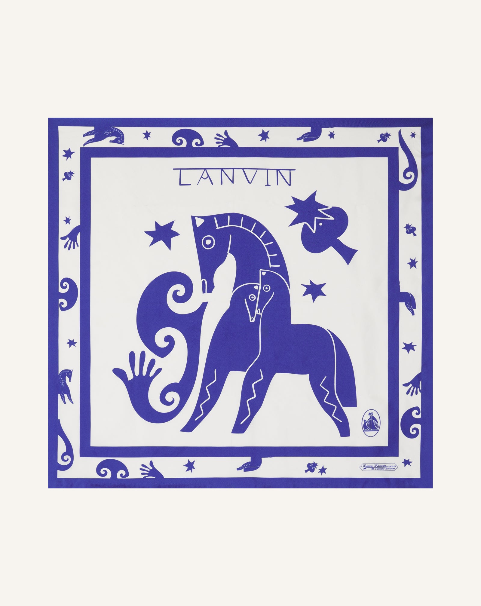 LUNAR YEAR PRINT SILK SCARF