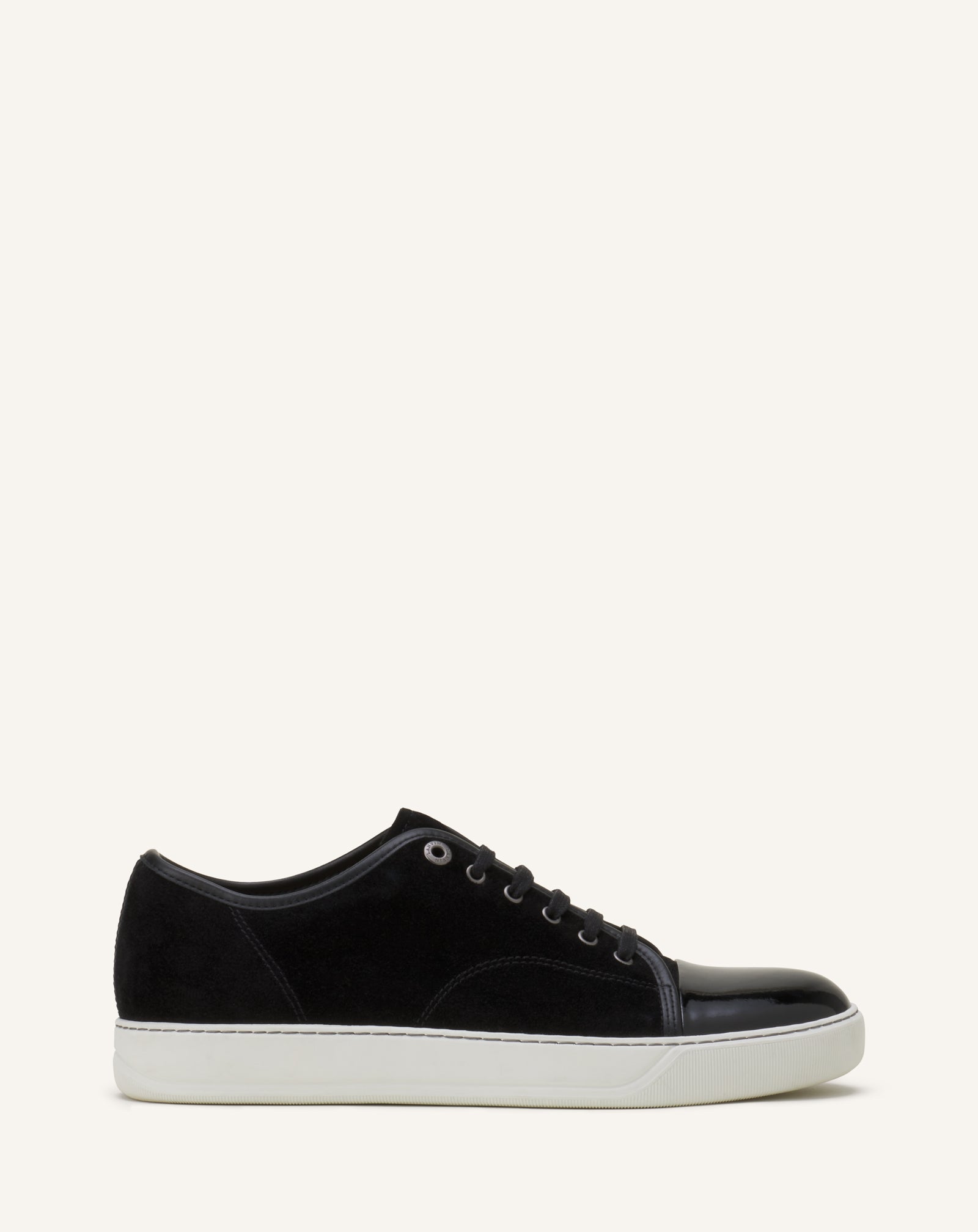 DBB1 PATENT LEATHER AND SUEDE SNEAKERS
