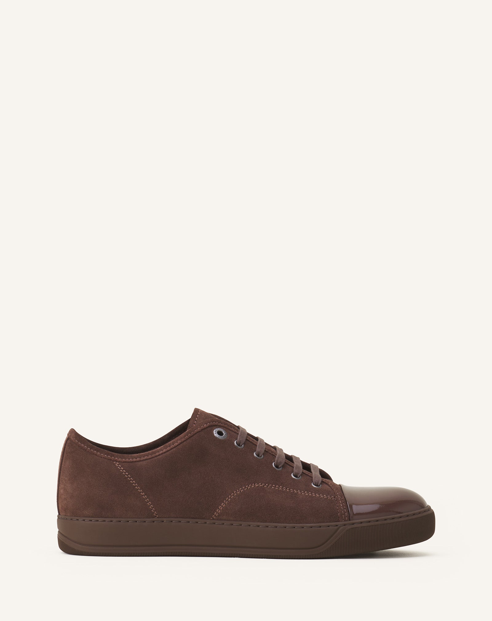 Lanvin Debbi Suede and Leather Sneakers - Brown Lanvin Debbi Suede and Leather Sneakers - Brown