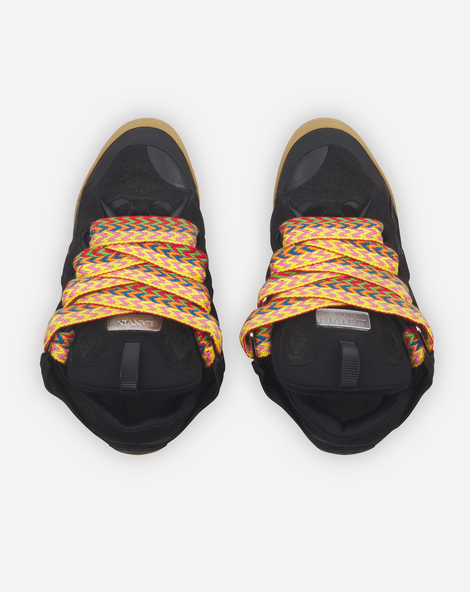 LEATHER CURB SNEAKERS