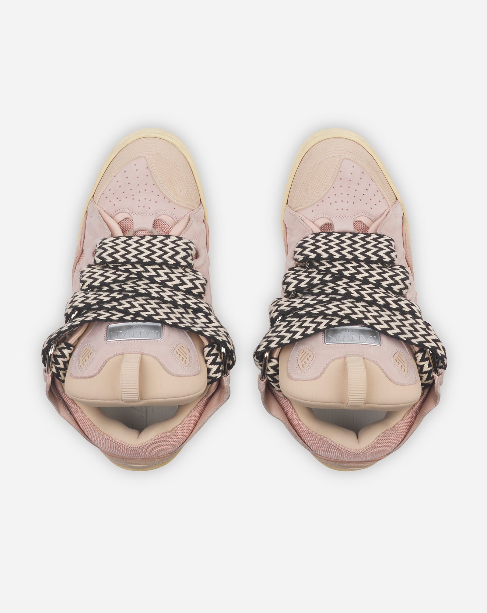 LEATHER CURB SNEAKERS