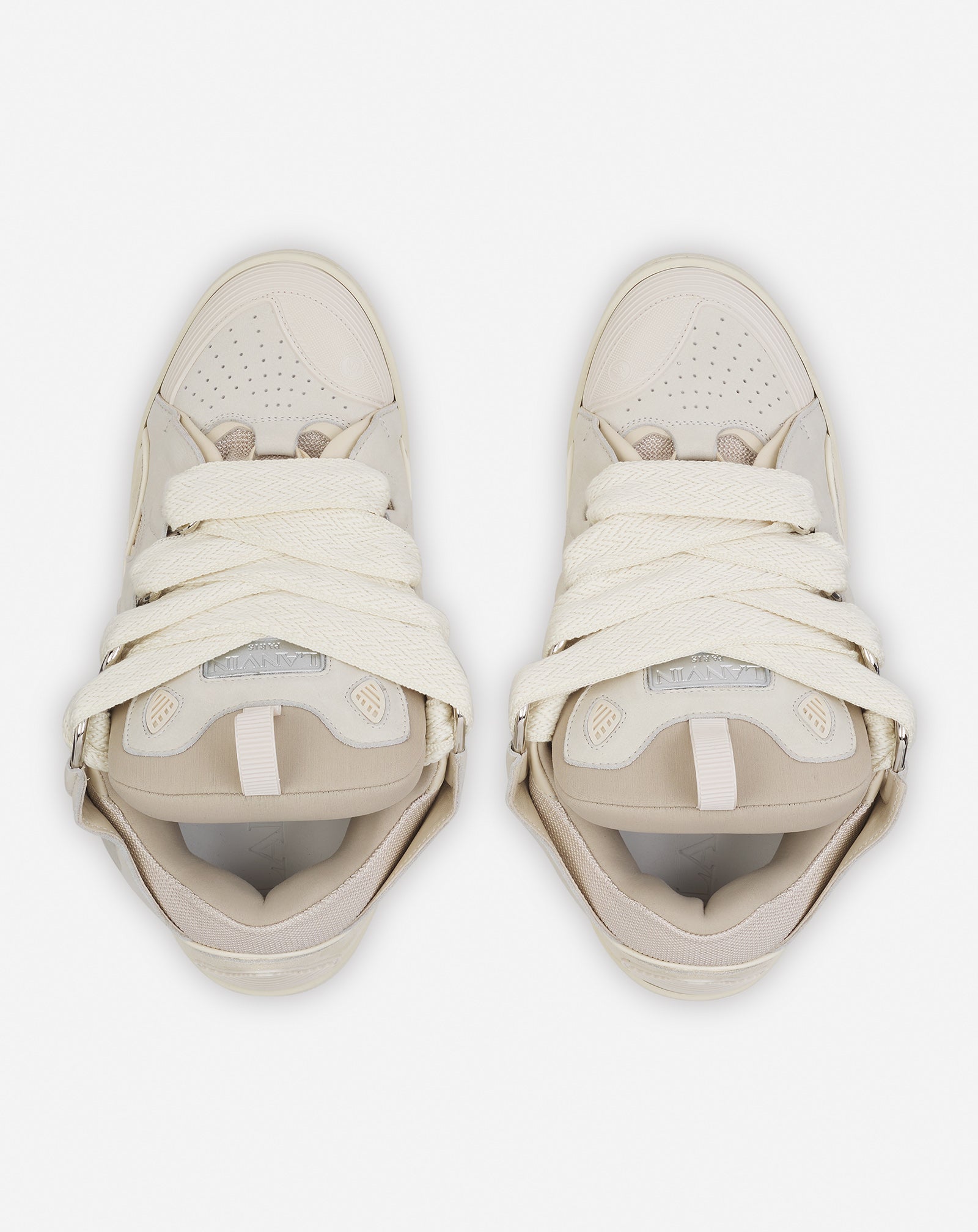 LEATHER CURB SNEAKERS