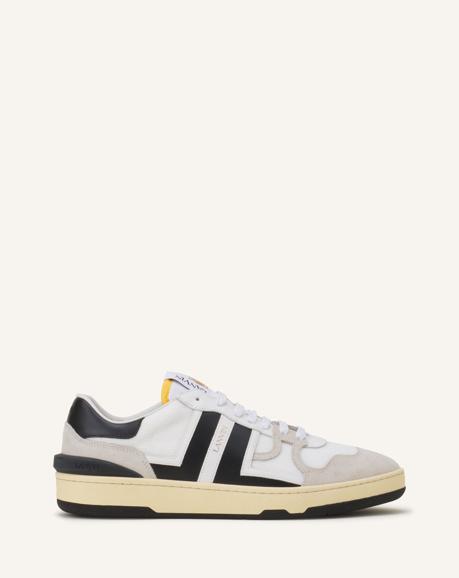 White Clay Mesh Sneakers | Lanvin