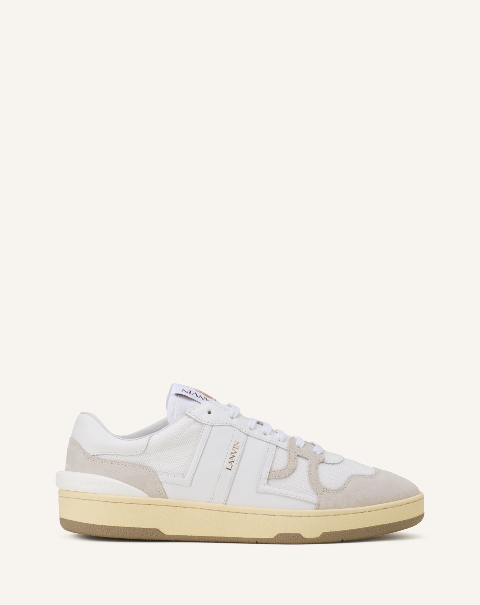 White Clay Mesh Sneakers | Lanvin