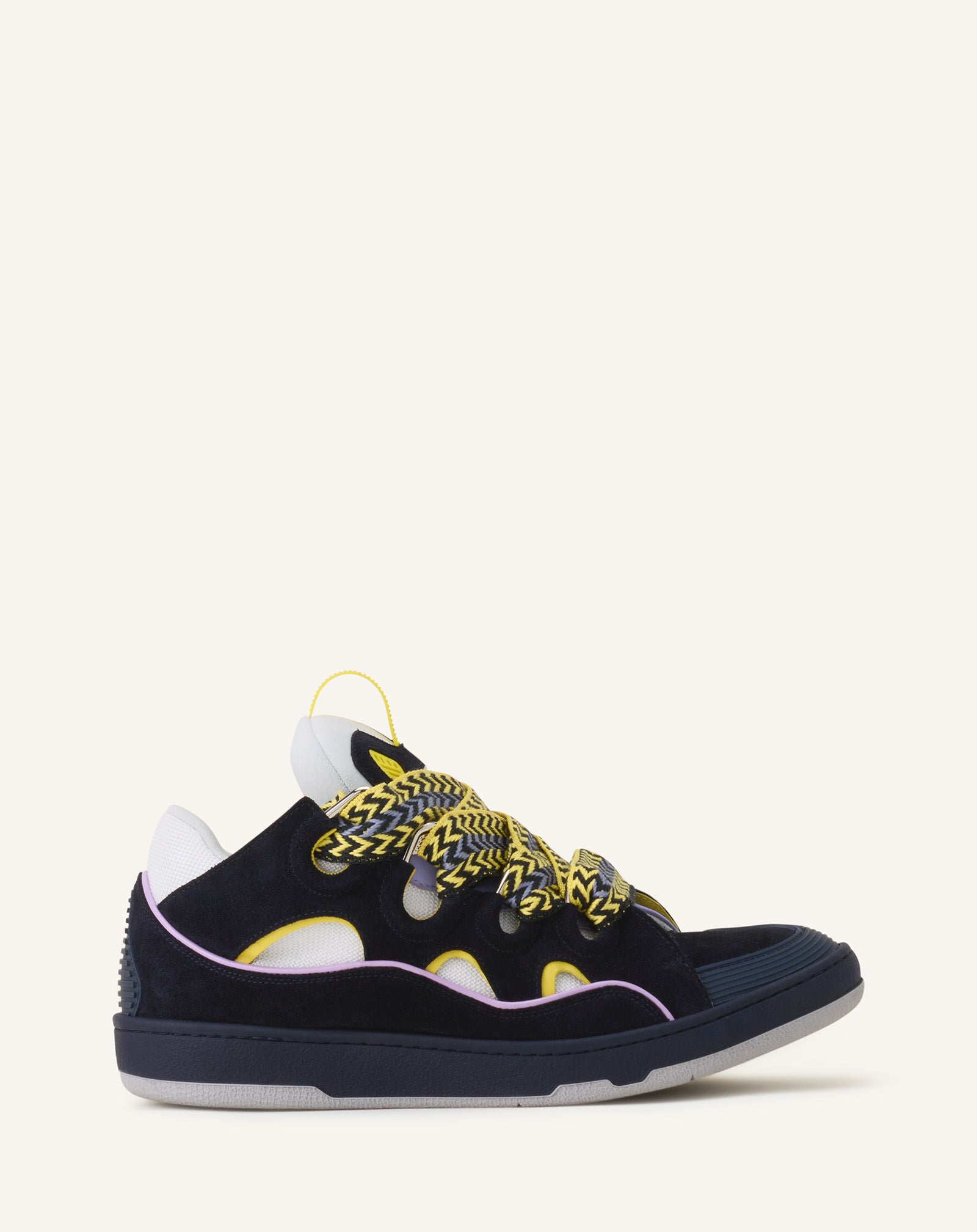 Blue Curb Leather Sneakers | Lanvin