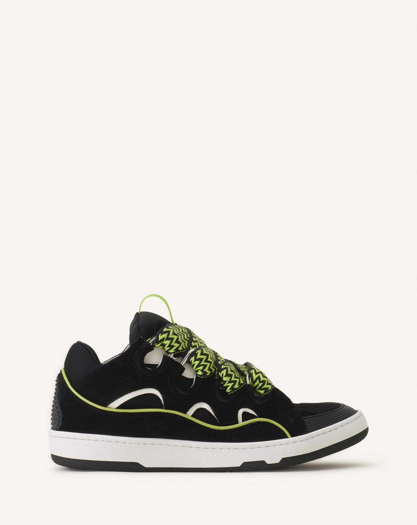 Green Curb Leather Sneakers | Lanvin