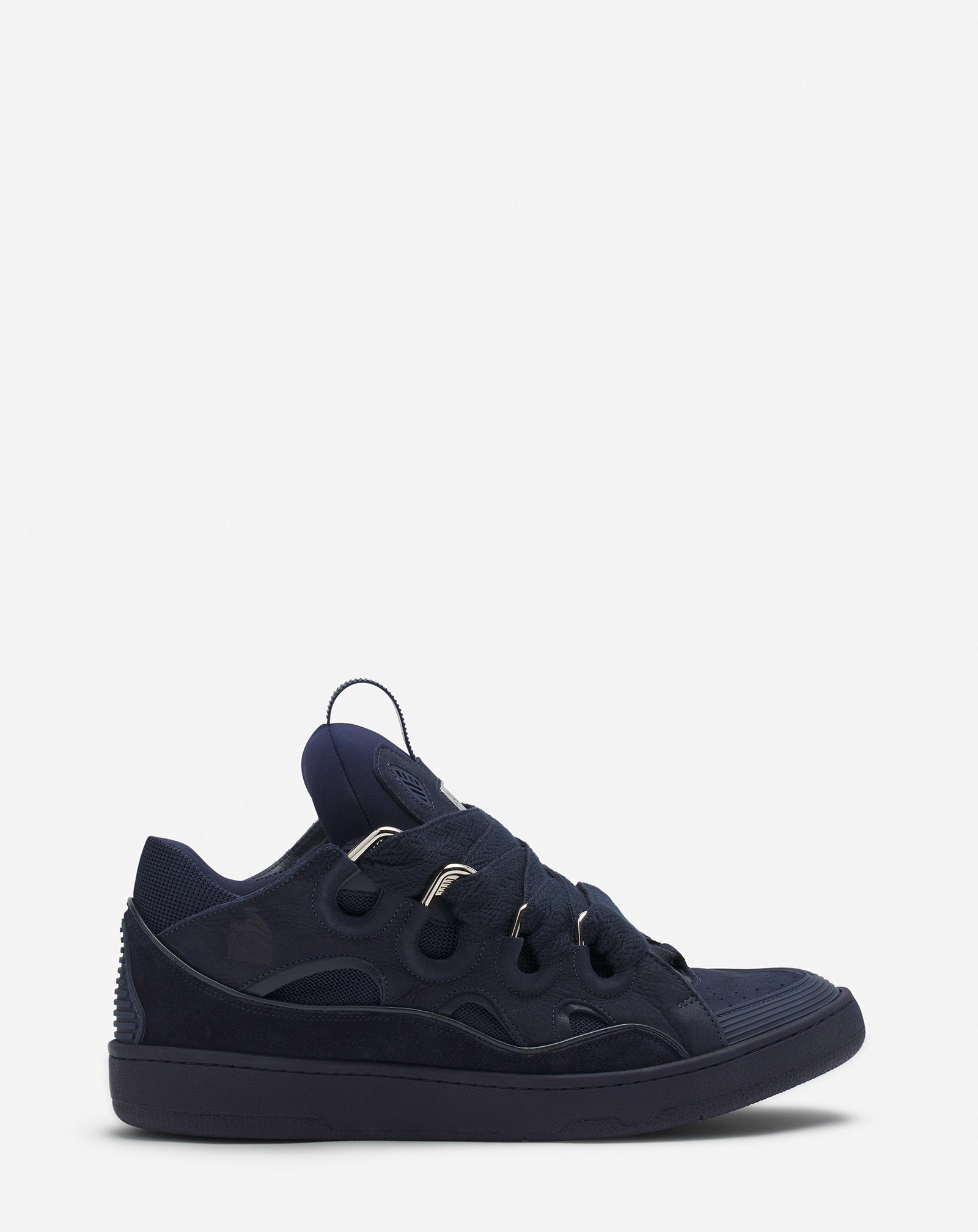 Leather Curb Sneakers Lanvin