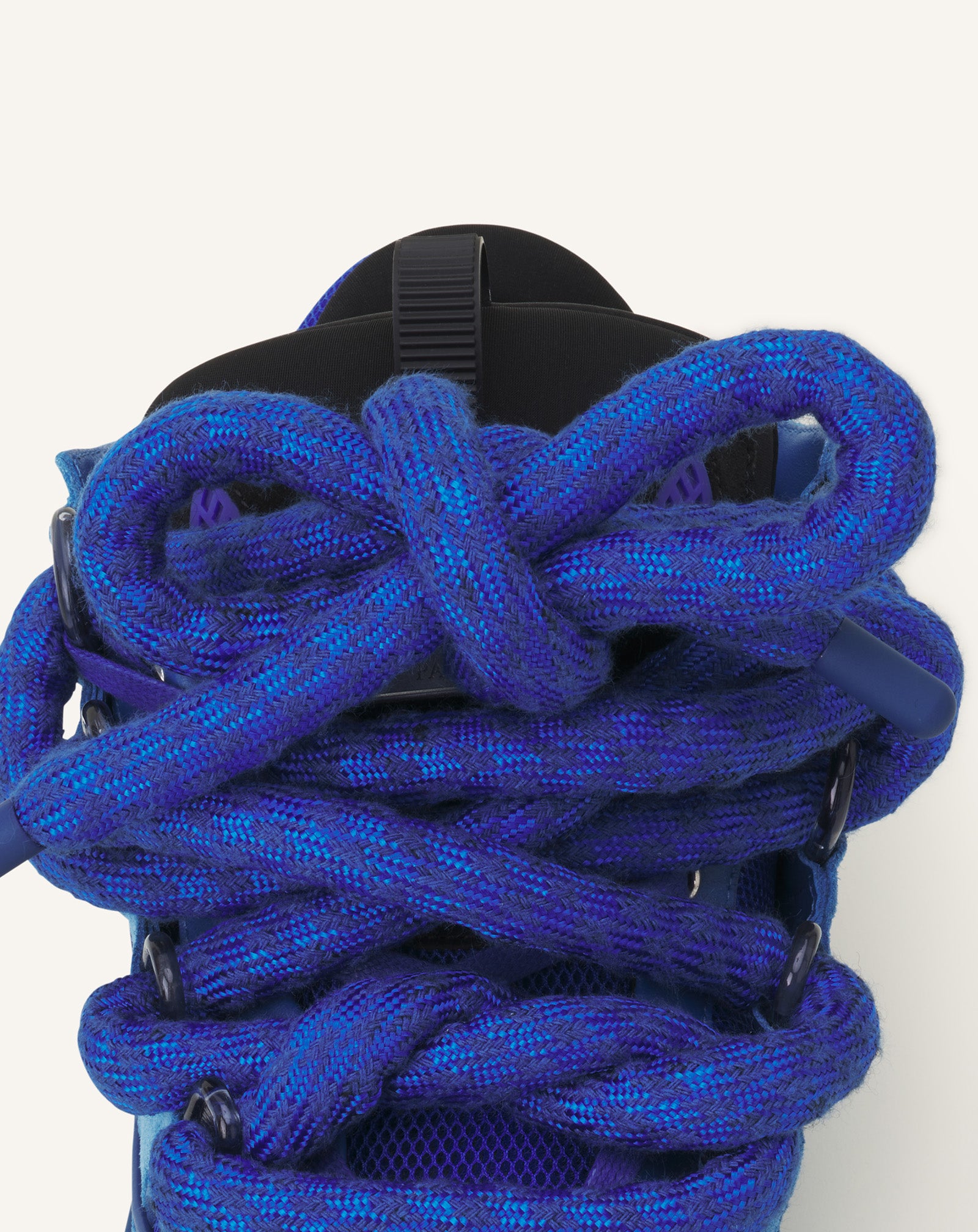 CURB SNEAKERS IN LEATHER WITH SNAKE LACES