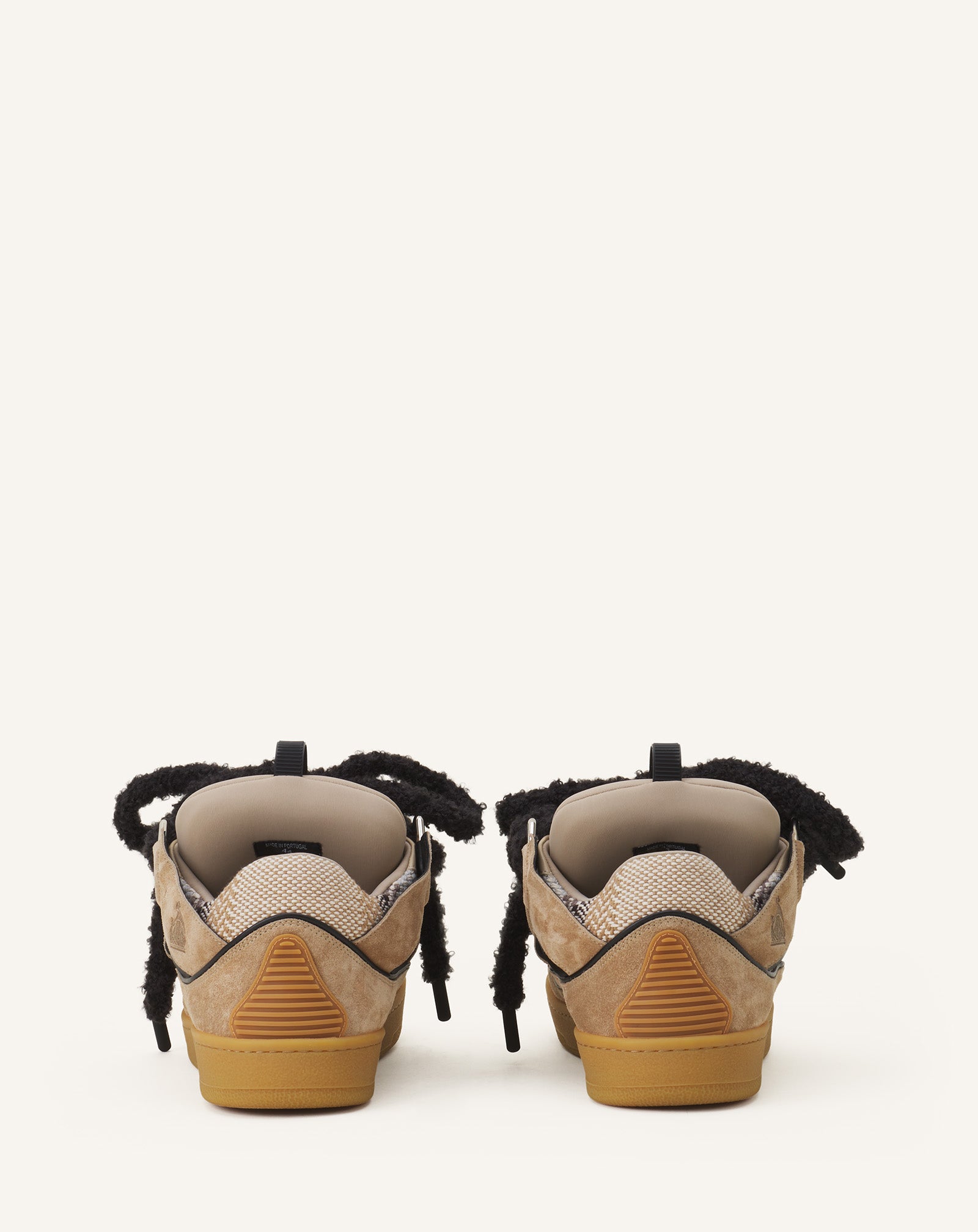 CURB SUEDE SNEAKERS WITH MESH LACES