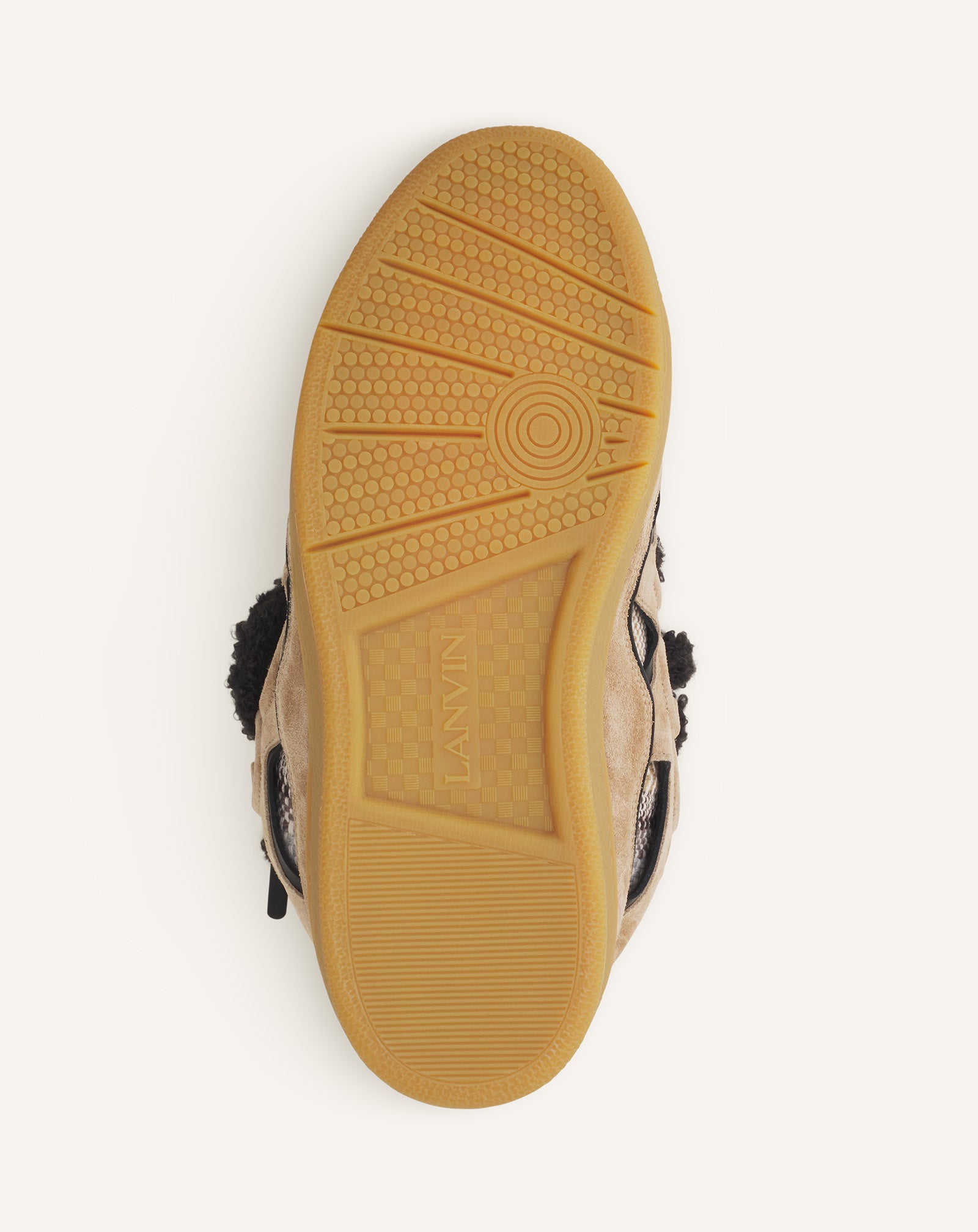 CURB SUEDE SNEAKERS WITH MESH LACES
