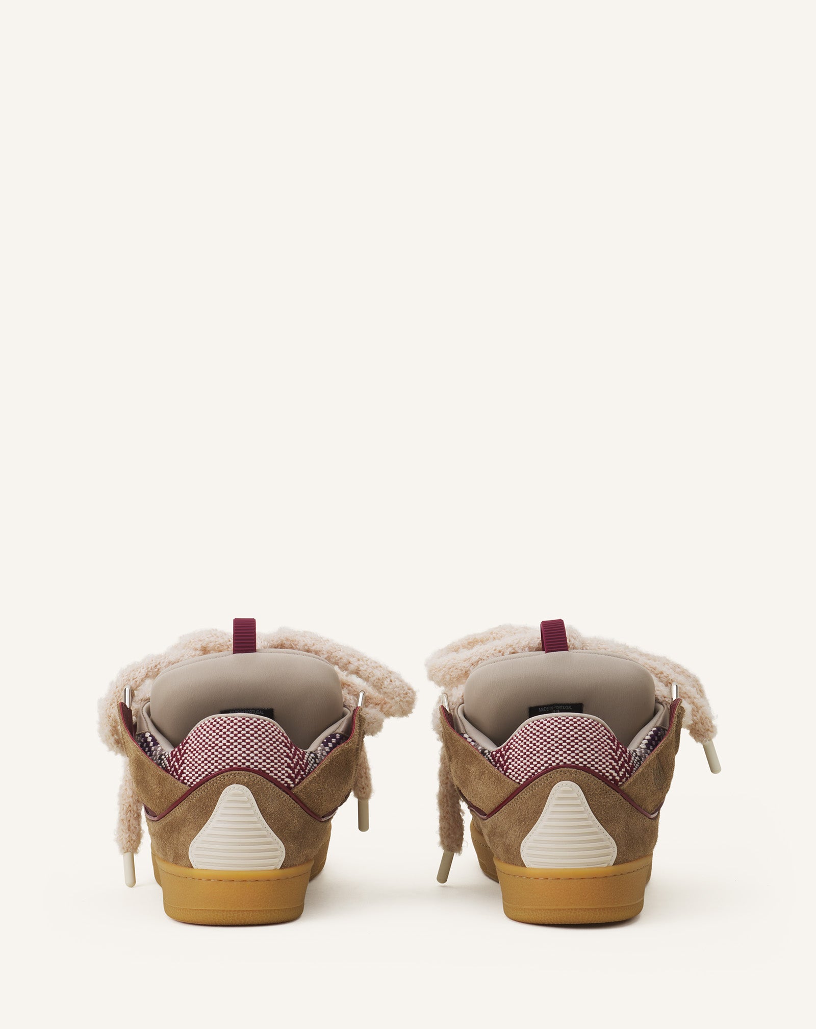 CURB SUEDE SNEAKERS WITH MESH LACES