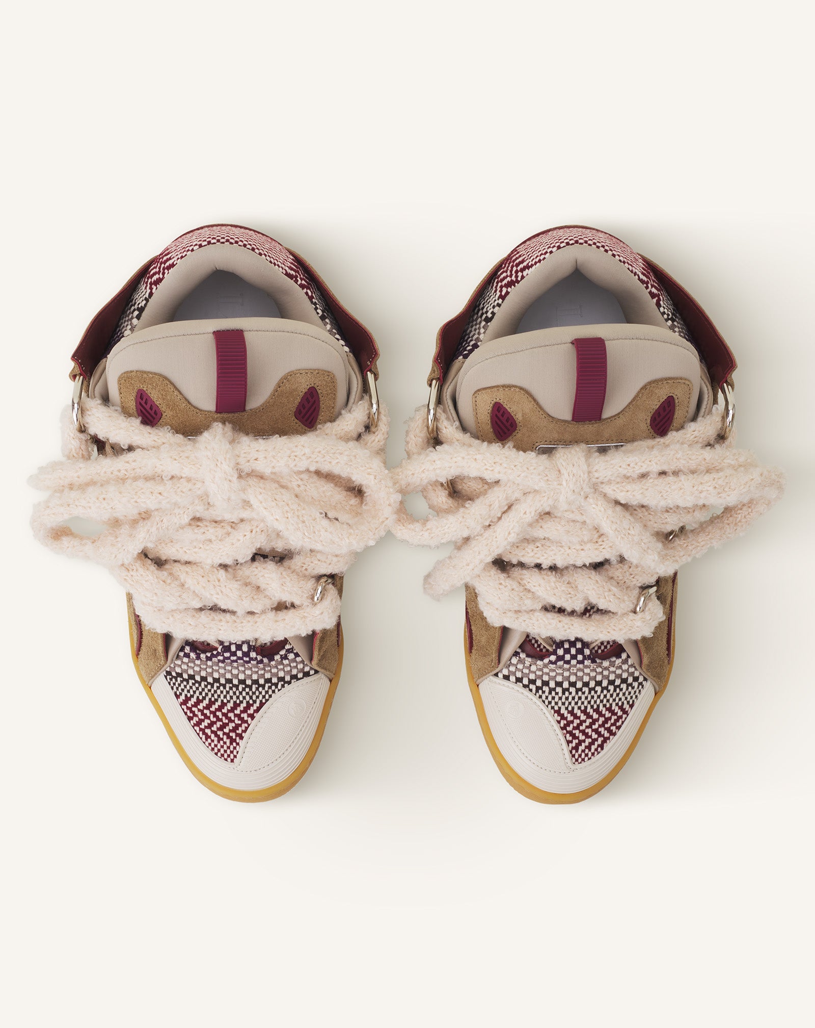 CURB SUEDE SNEAKERS WITH MESH LACES