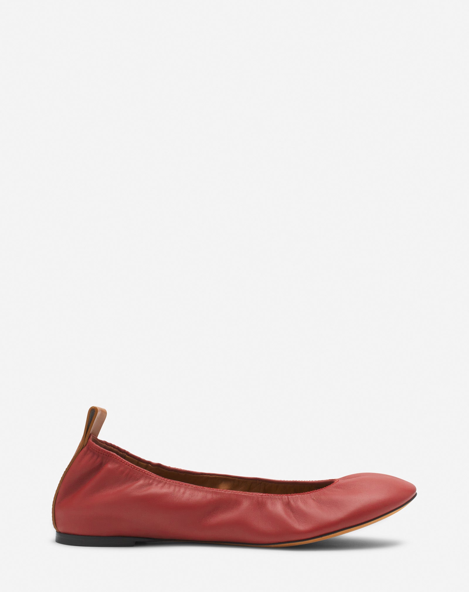 THE LEATHER BALLERINA FLAT
