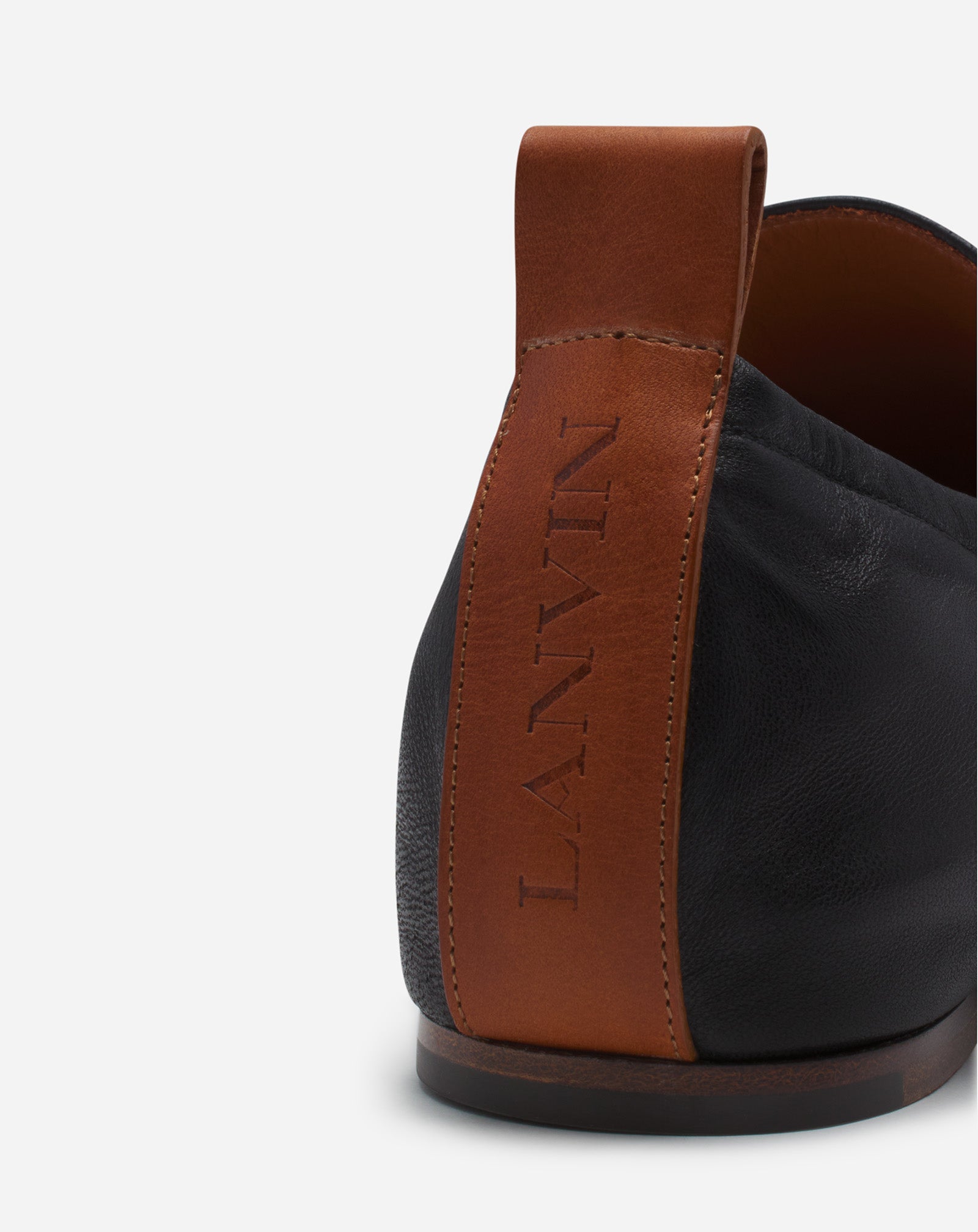 LEATHER BALLERINA LOAFERS