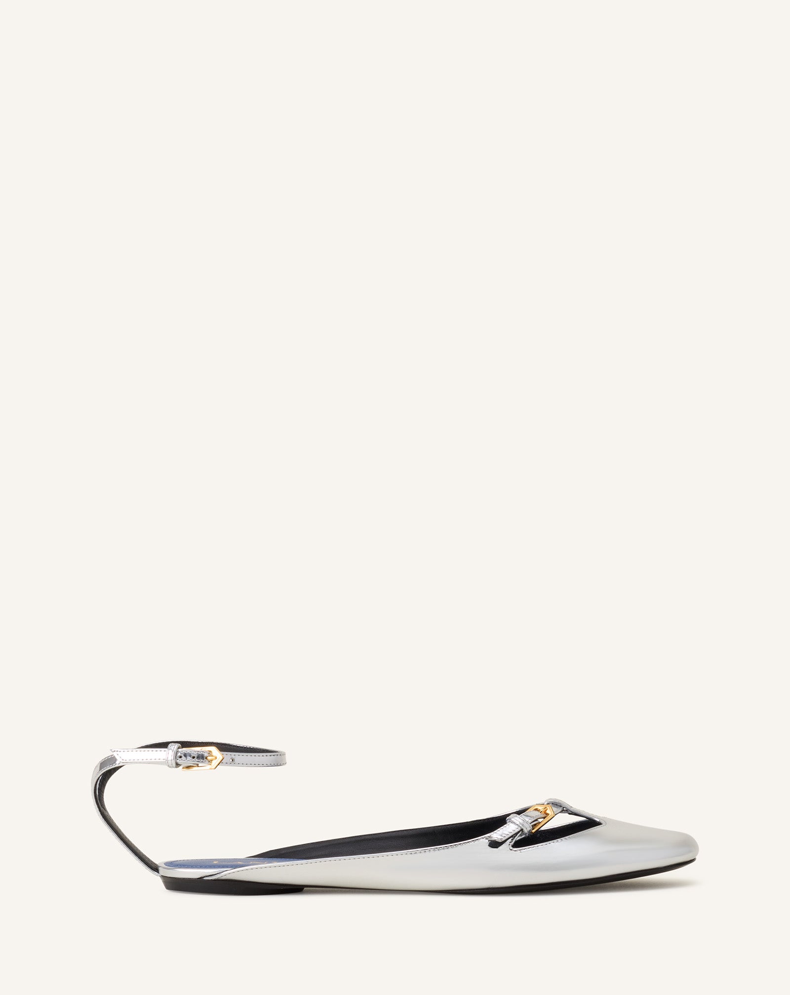 LaBao.mary様のピンセート Silver Mary-jane Ballerina In Metallic Leather | Lanvin