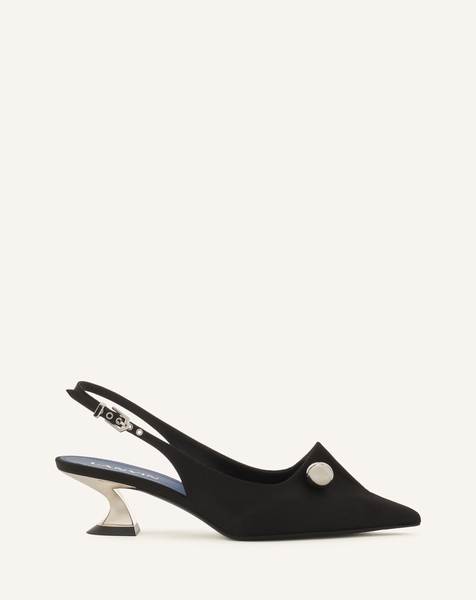 Slingback Piercing 50mm Black | Lanvin