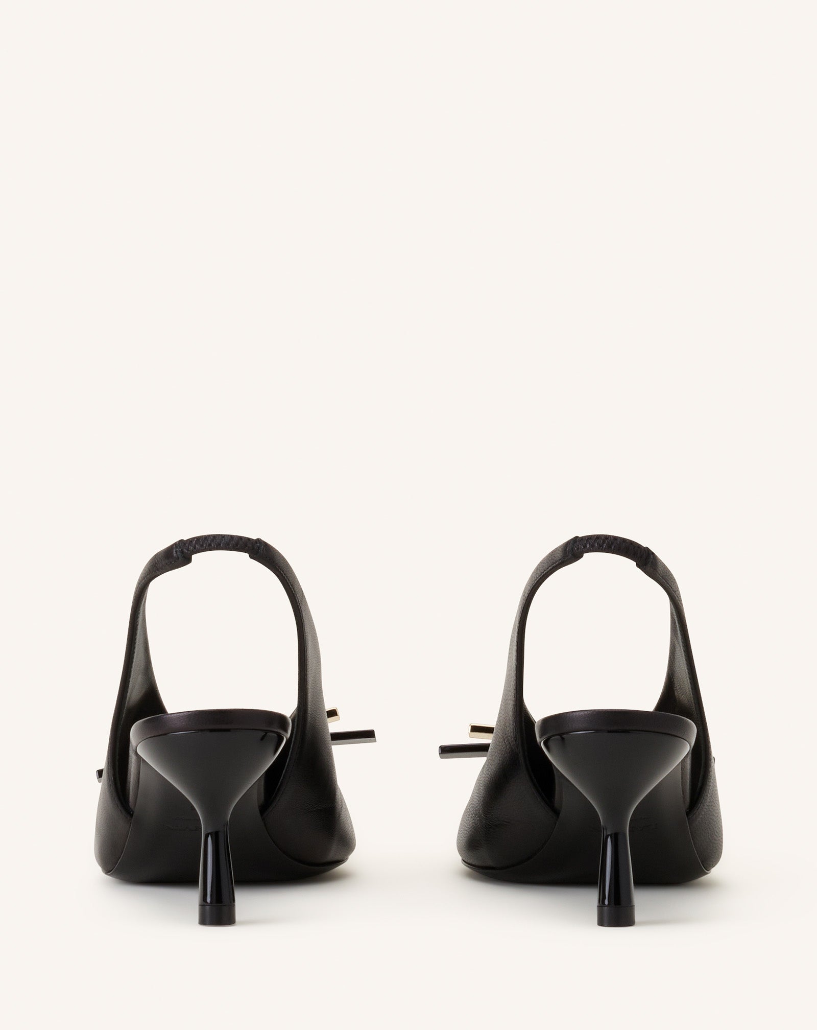 LANVIN BOW SLINGBACK PUMPS IN LEATHER