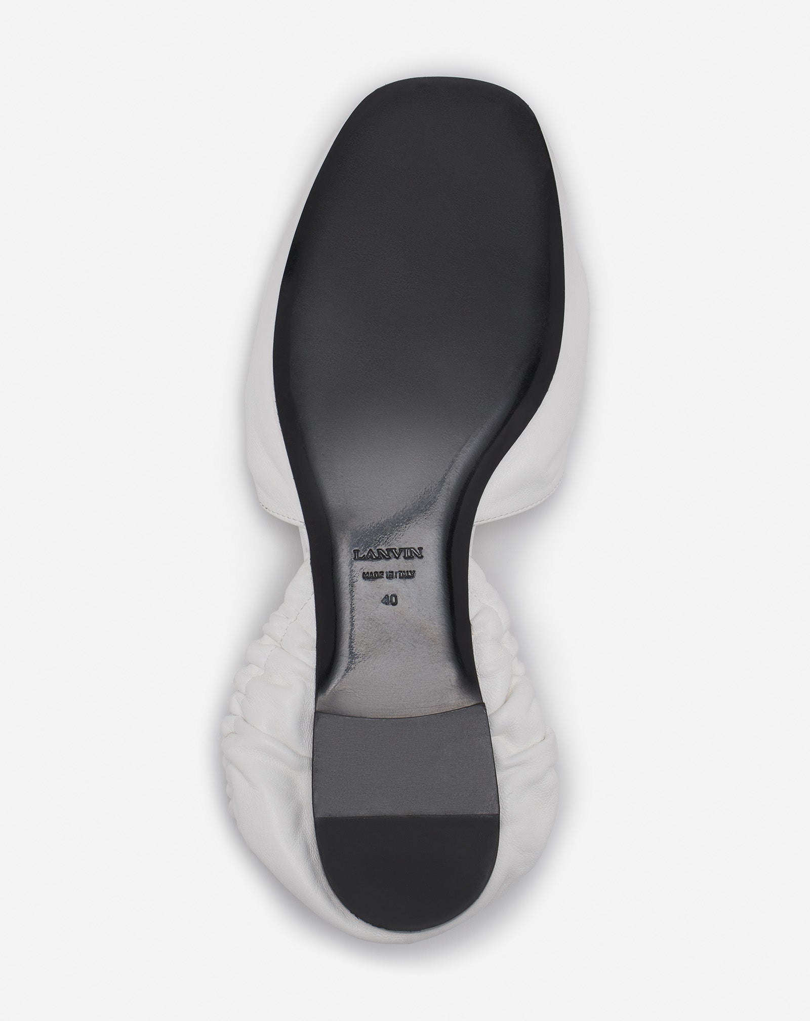 MESURE LACE-UP LEATHER BALLERINA