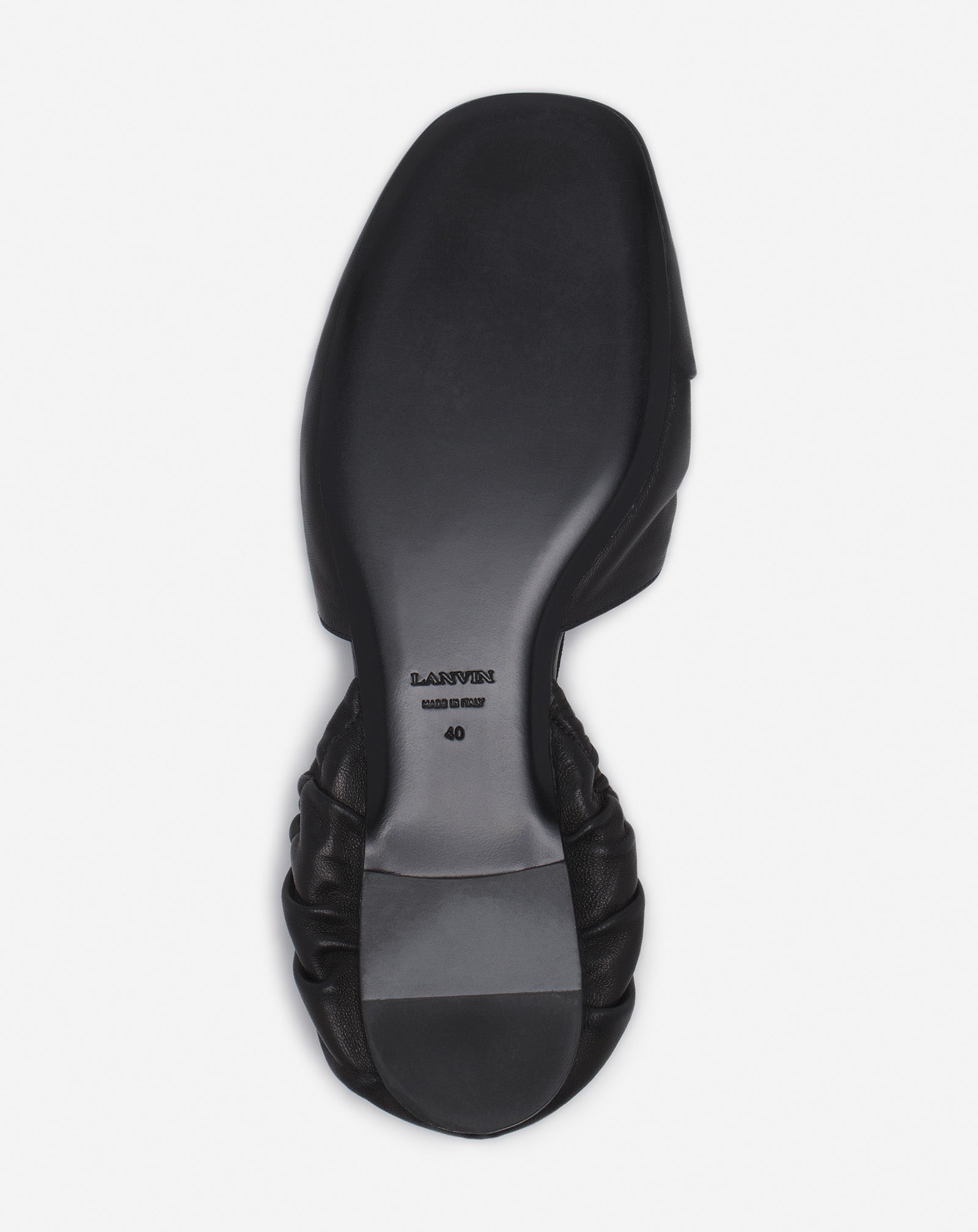 MESURE LACE-UP LEATHER BALLERINA