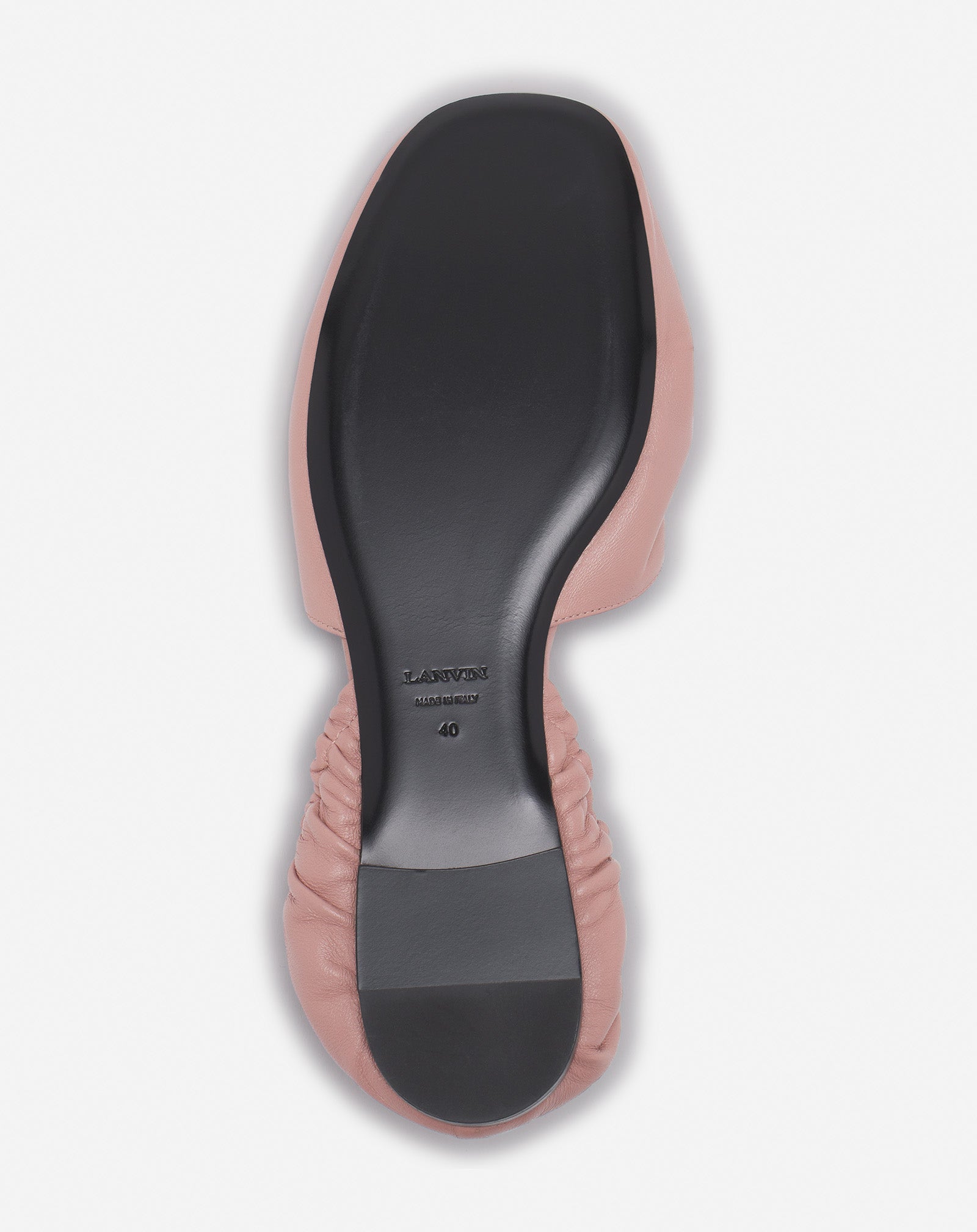 MESURE LACE-UP LEATHER BALLERINA