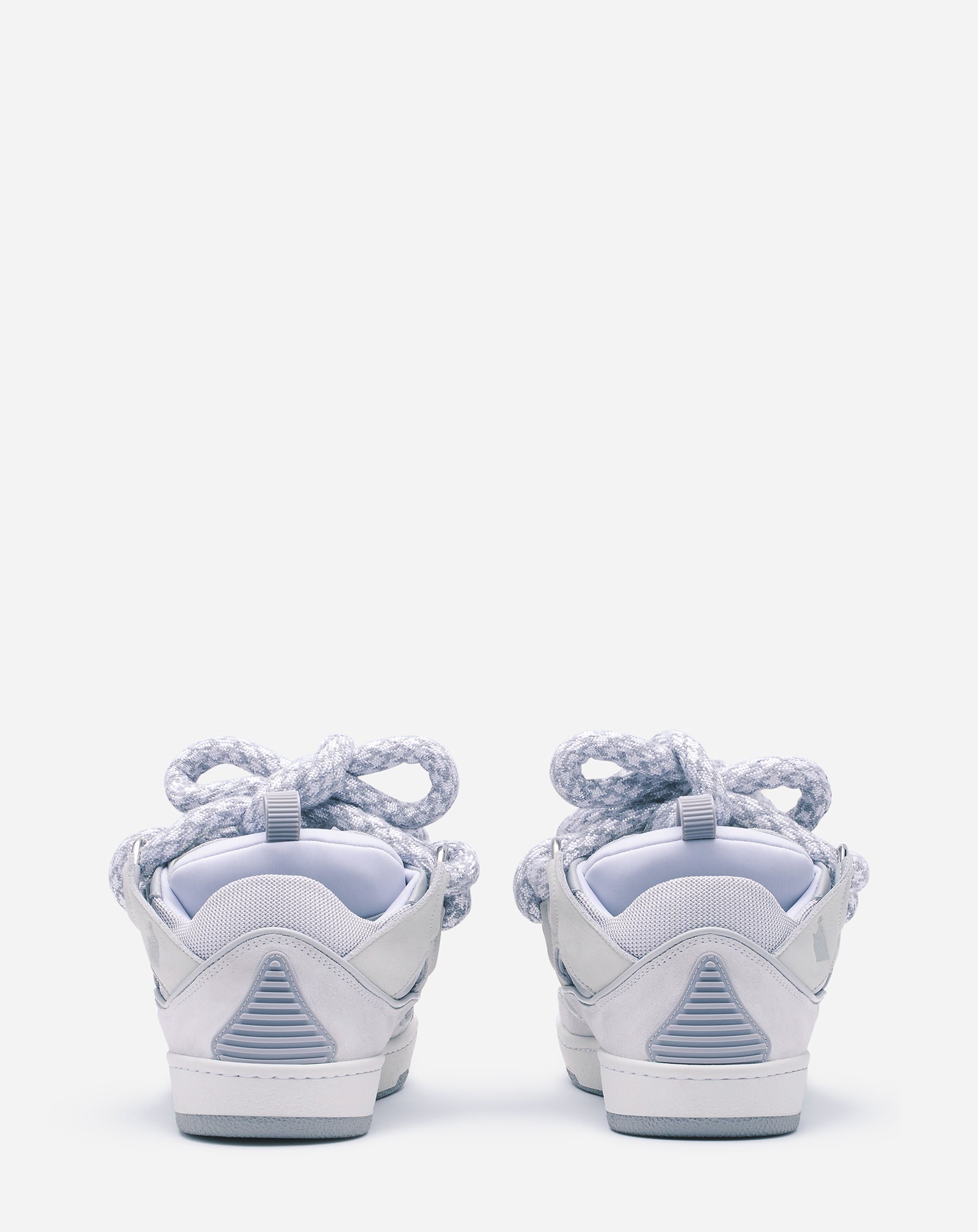 CURB SNEAKERS IN LEATHER WITH SNAKE LACES