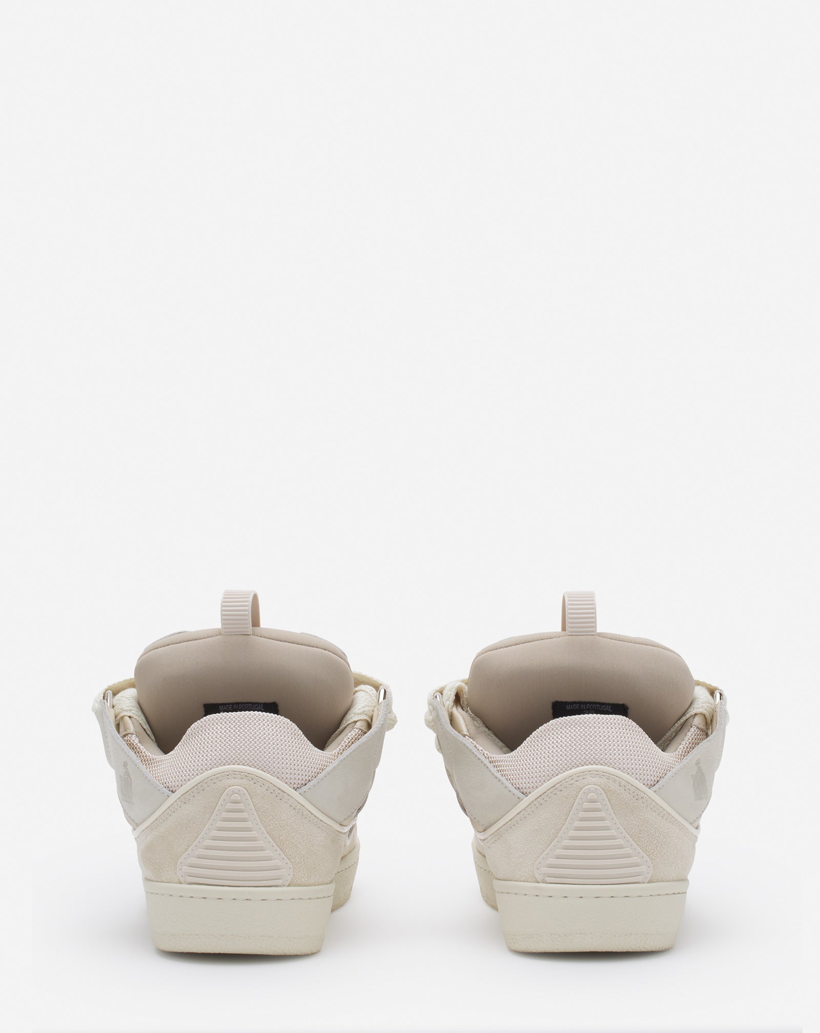 LEATHER CURB SNEAKERS