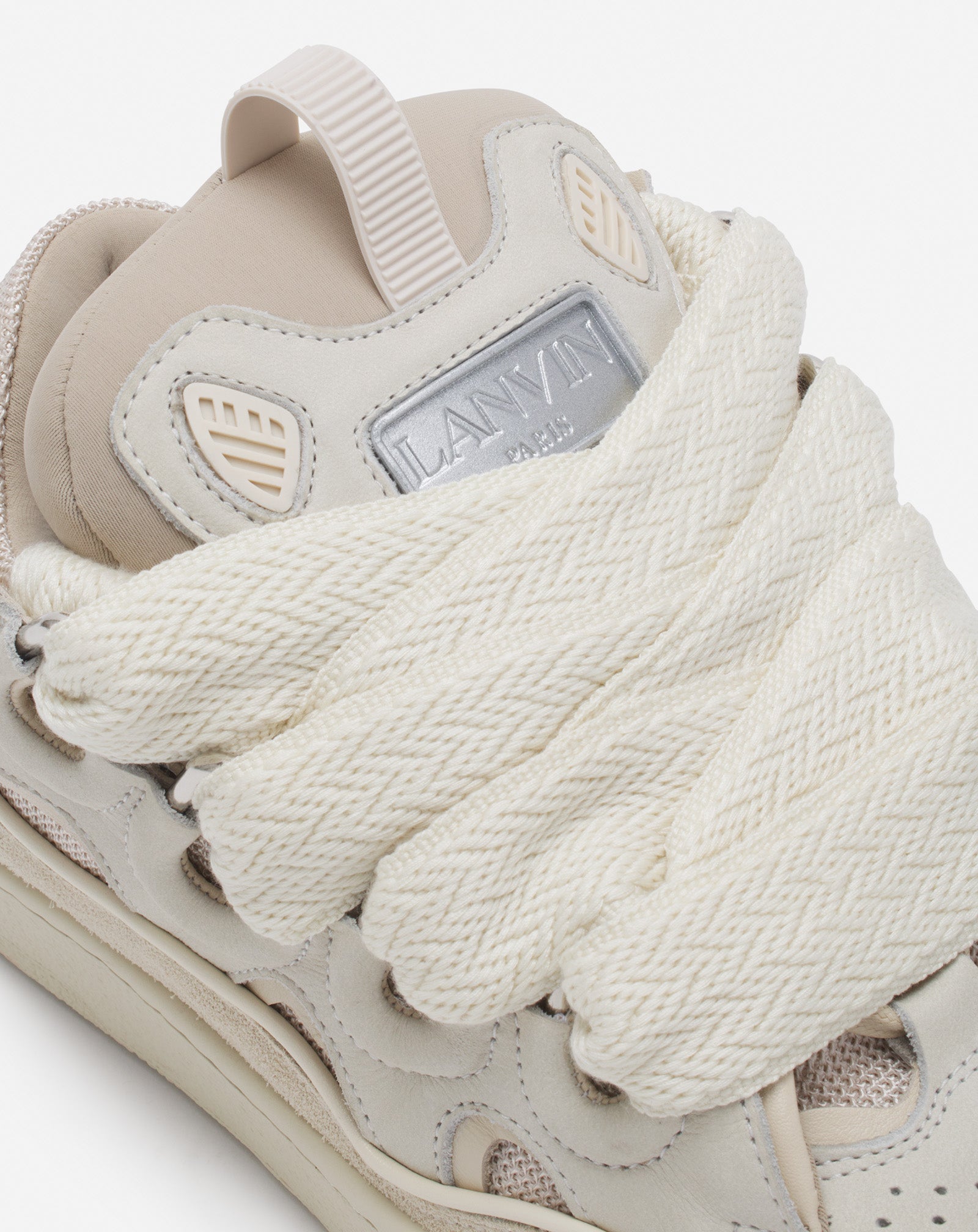 LEATHER CURB SNEAKERS