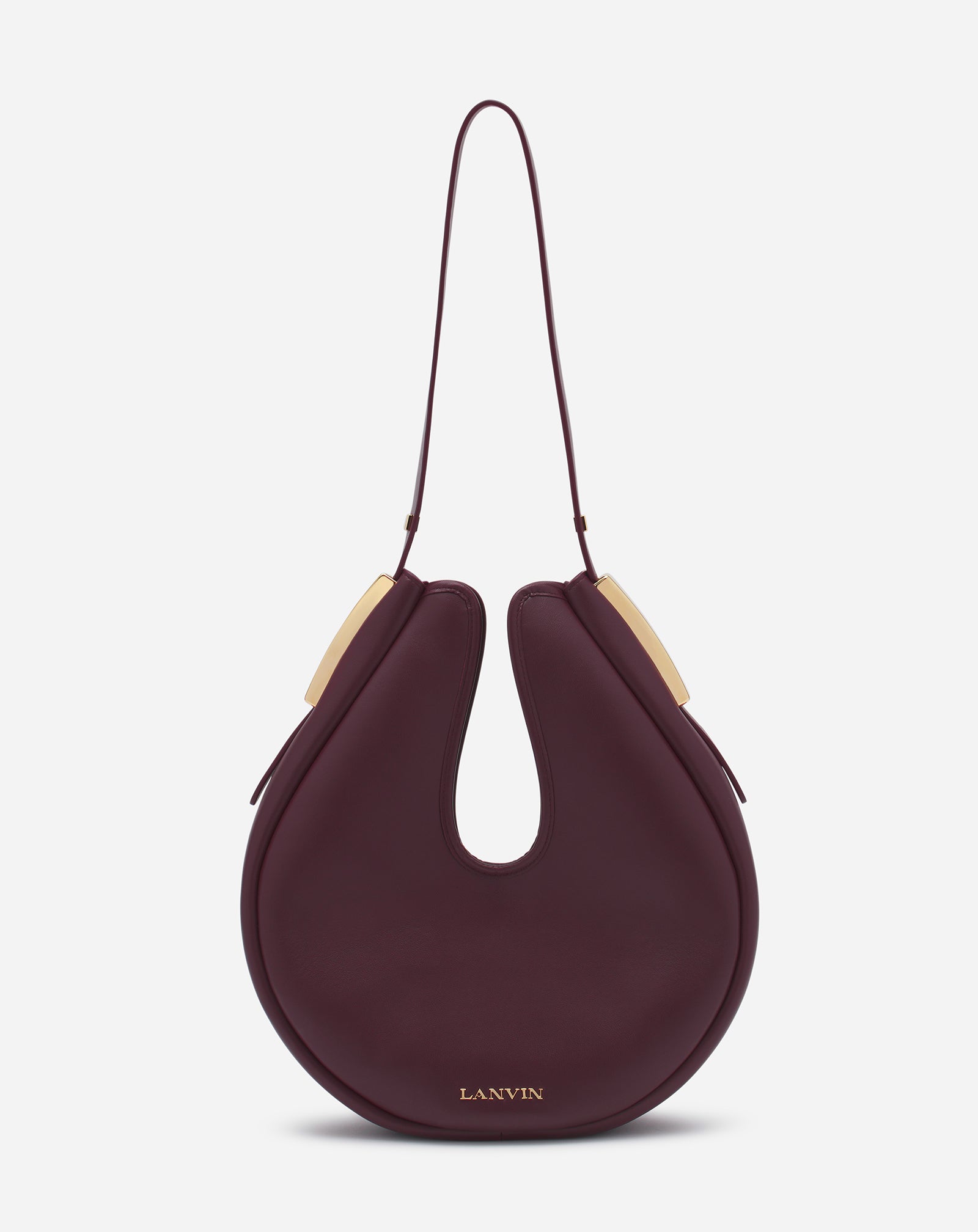 HOBO CYMBAL LEATHER BAG