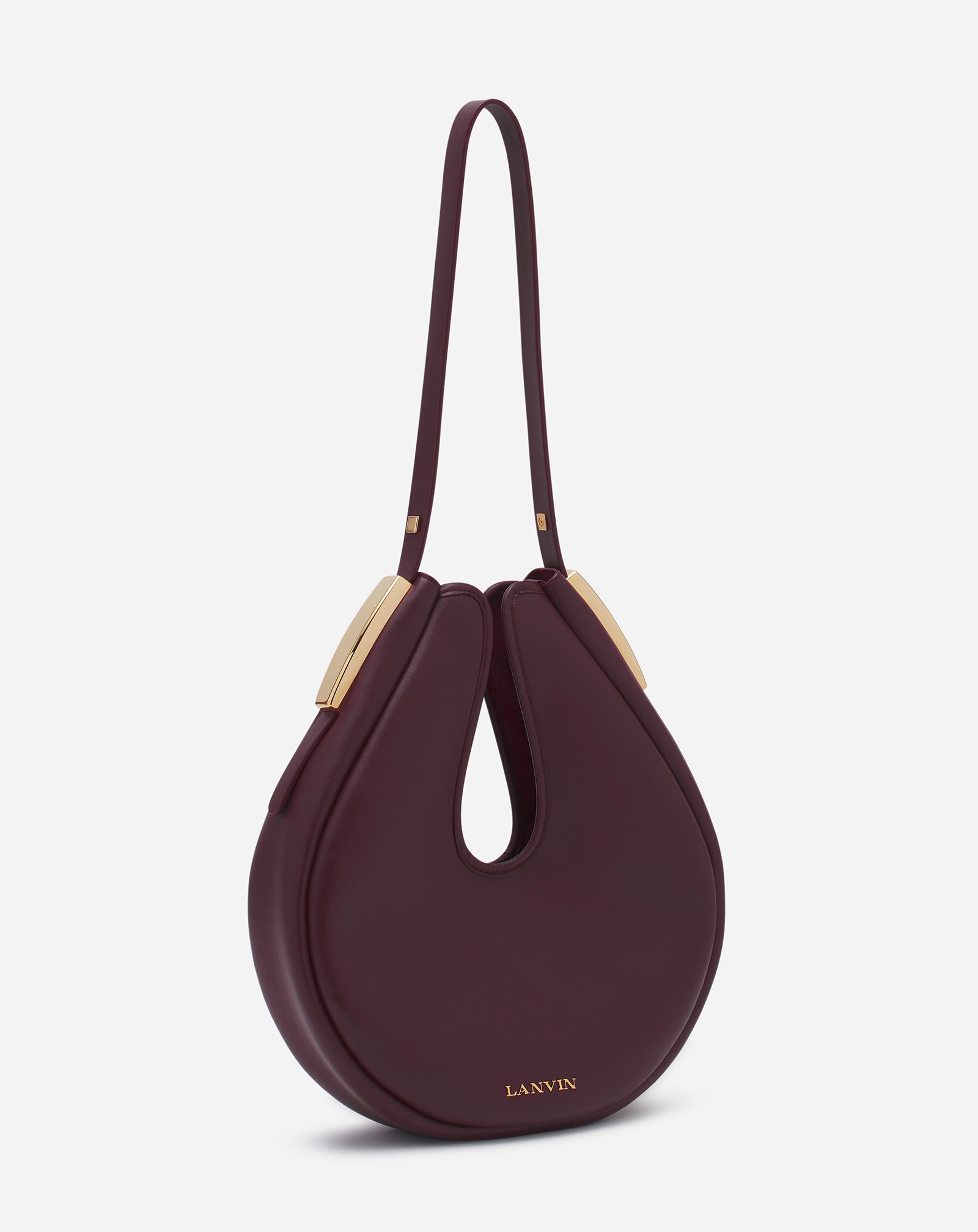 HOBO CYMBAL LEATHER BAG