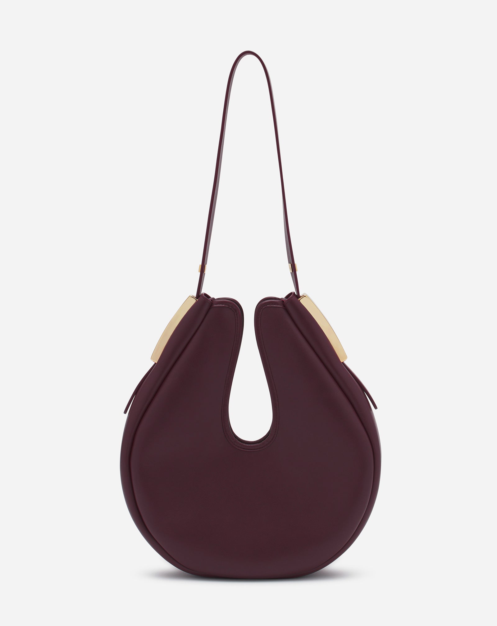 HOBO CYMBAL LEATHER BAG