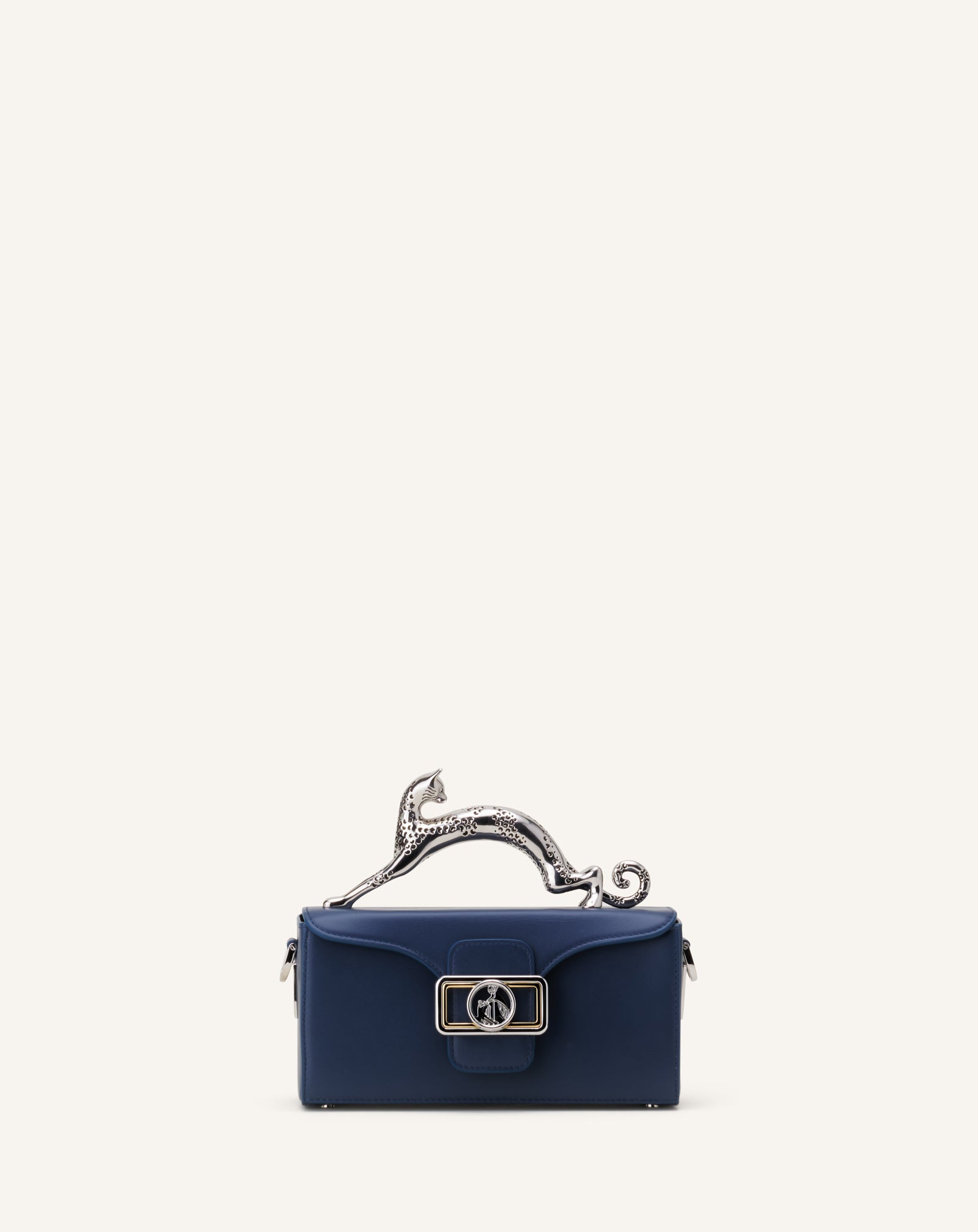Blue Nano Pencil Cat Leather Bag | Lanvin