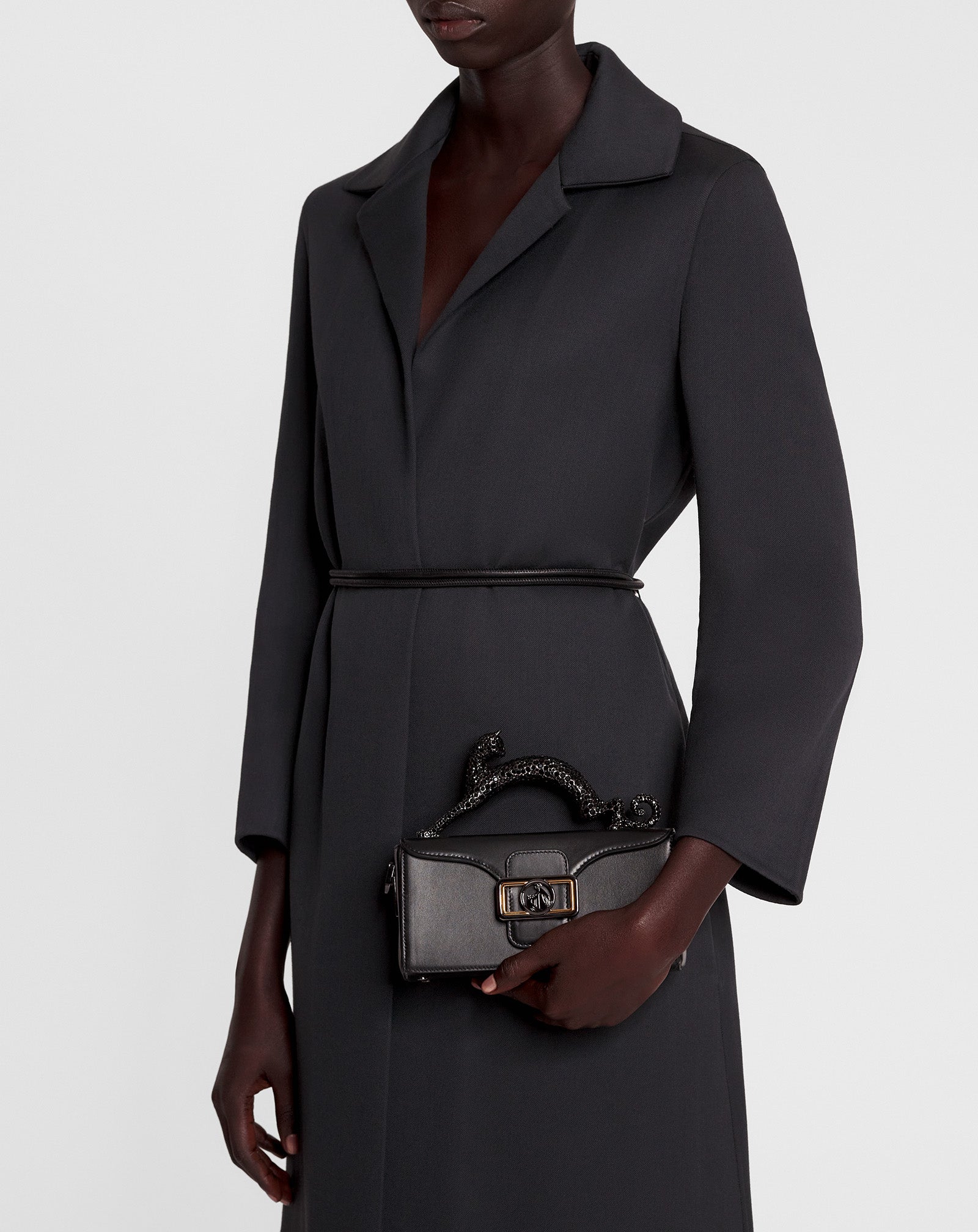 NANO PENCIL CAT LEATHER BAG