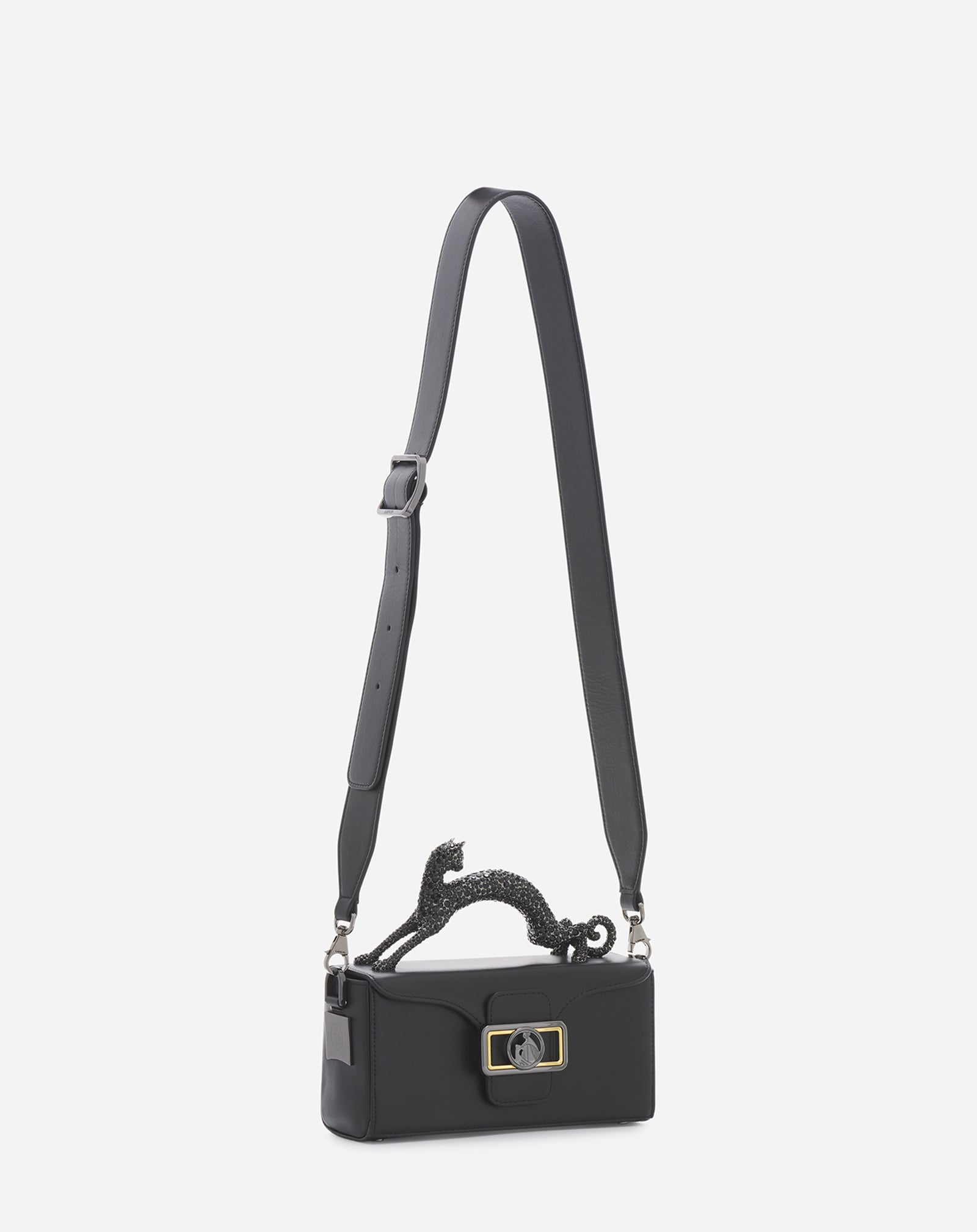 NANO PENCIL CAT LEATHER BAG