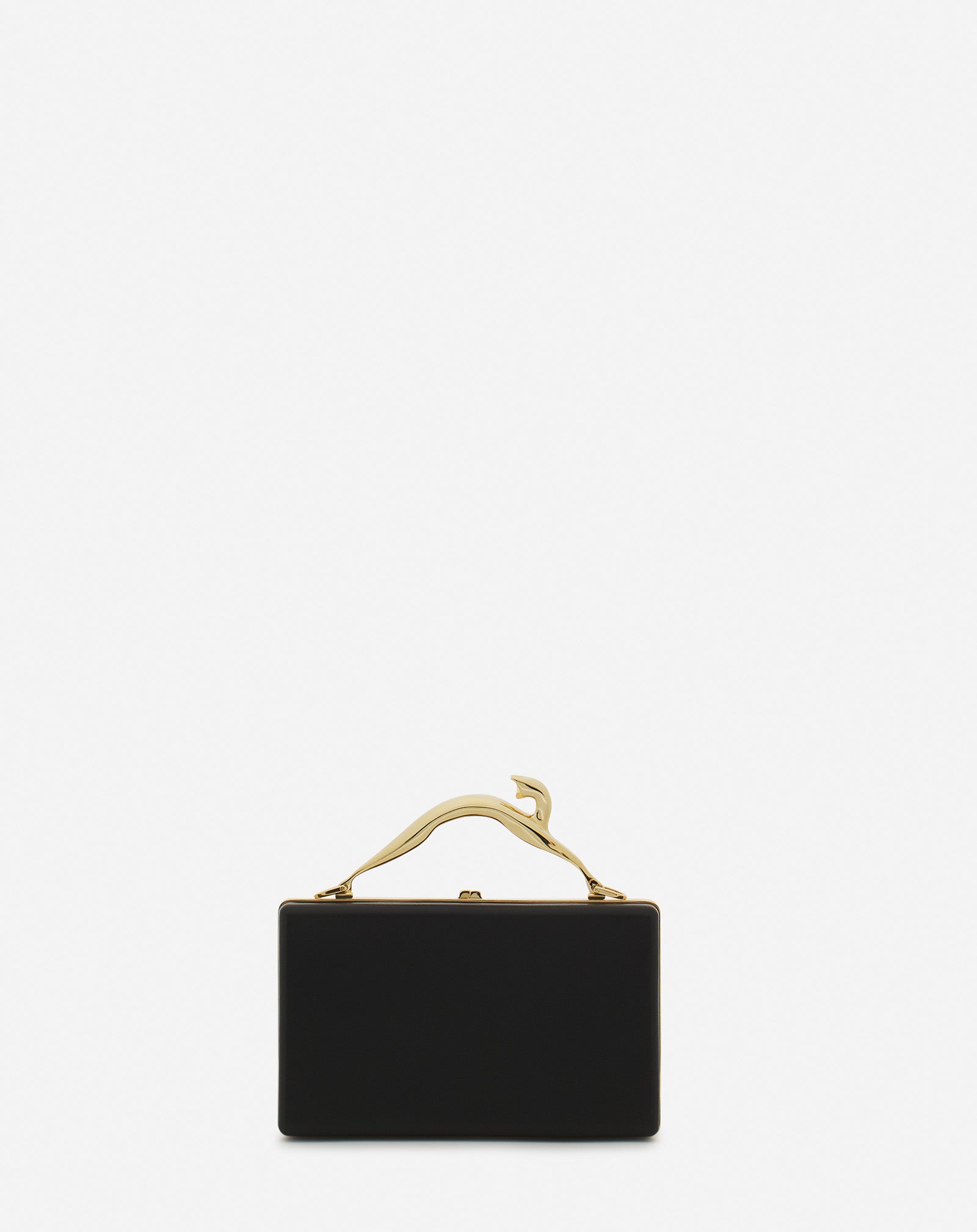 FUSION CAT LEATHER CLUTCH BAG