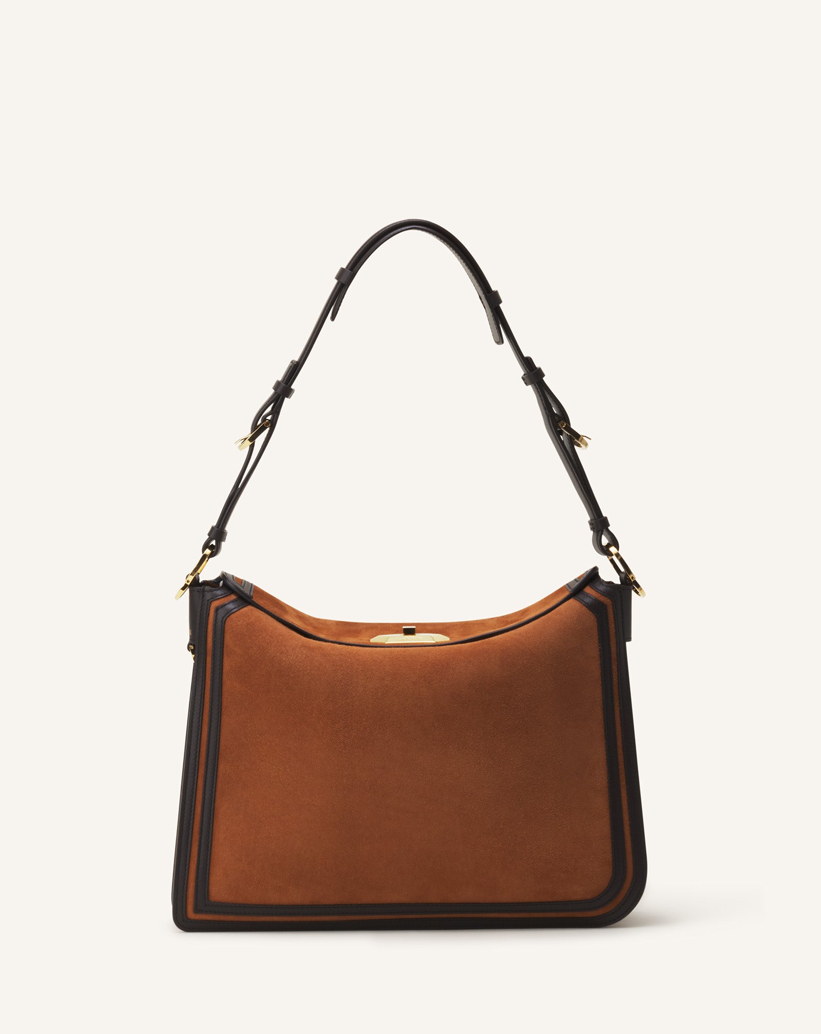 COMPAGNON ASYMMETRICAL BAG IN SUEDE