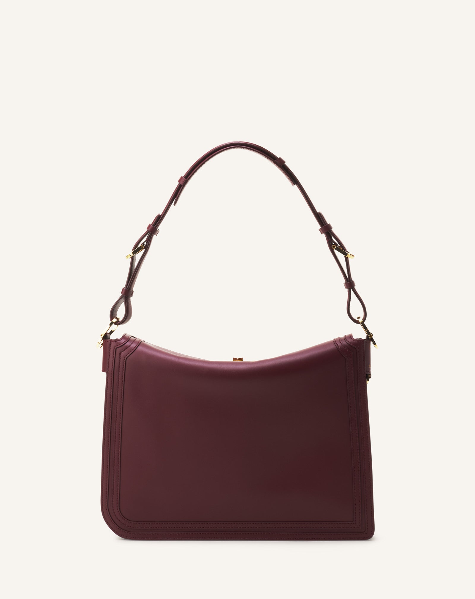 ASYMMETRICAL LEATHER COMPAGNON BAG