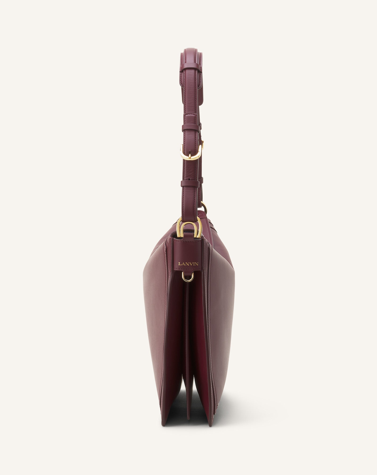 ASYMMETRICAL LEATHER COMPAGNON BAG