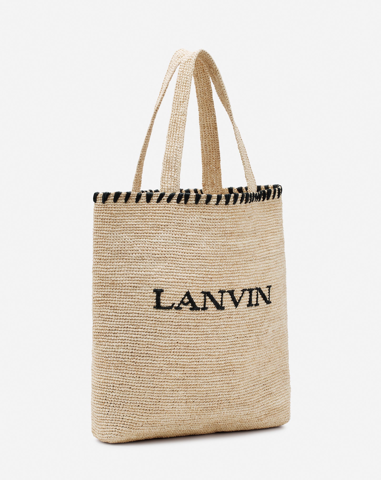 LANVIN RAFFIA TOTE BAG