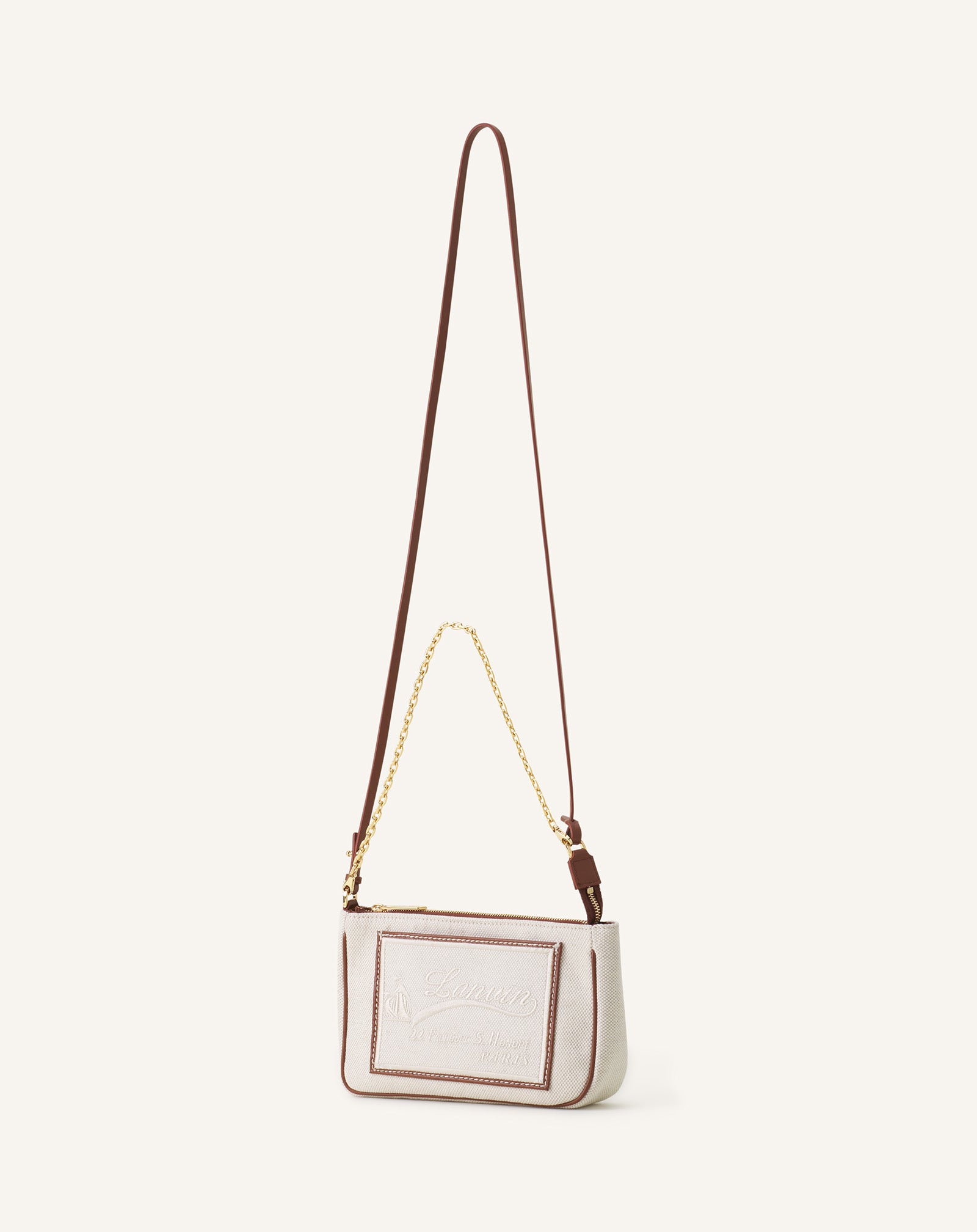 COMPAGNON SMALL ZIPPED SHOLDER BAG IN CANVAS