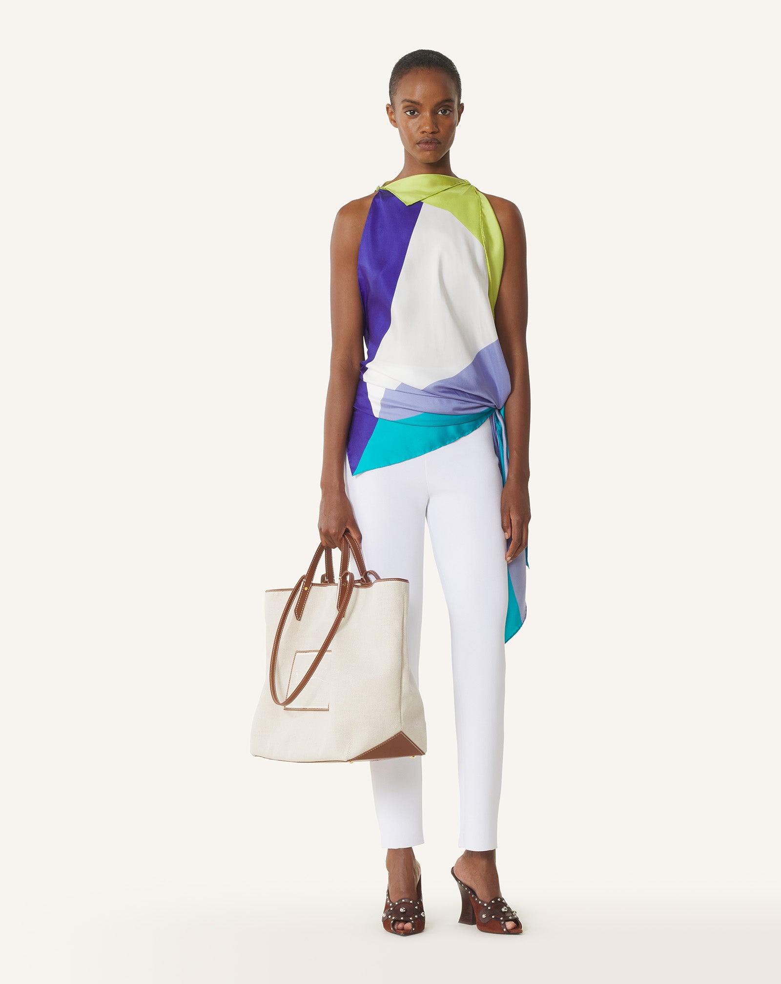 CATCH BY LANVIN CANVAS TOTE BAG