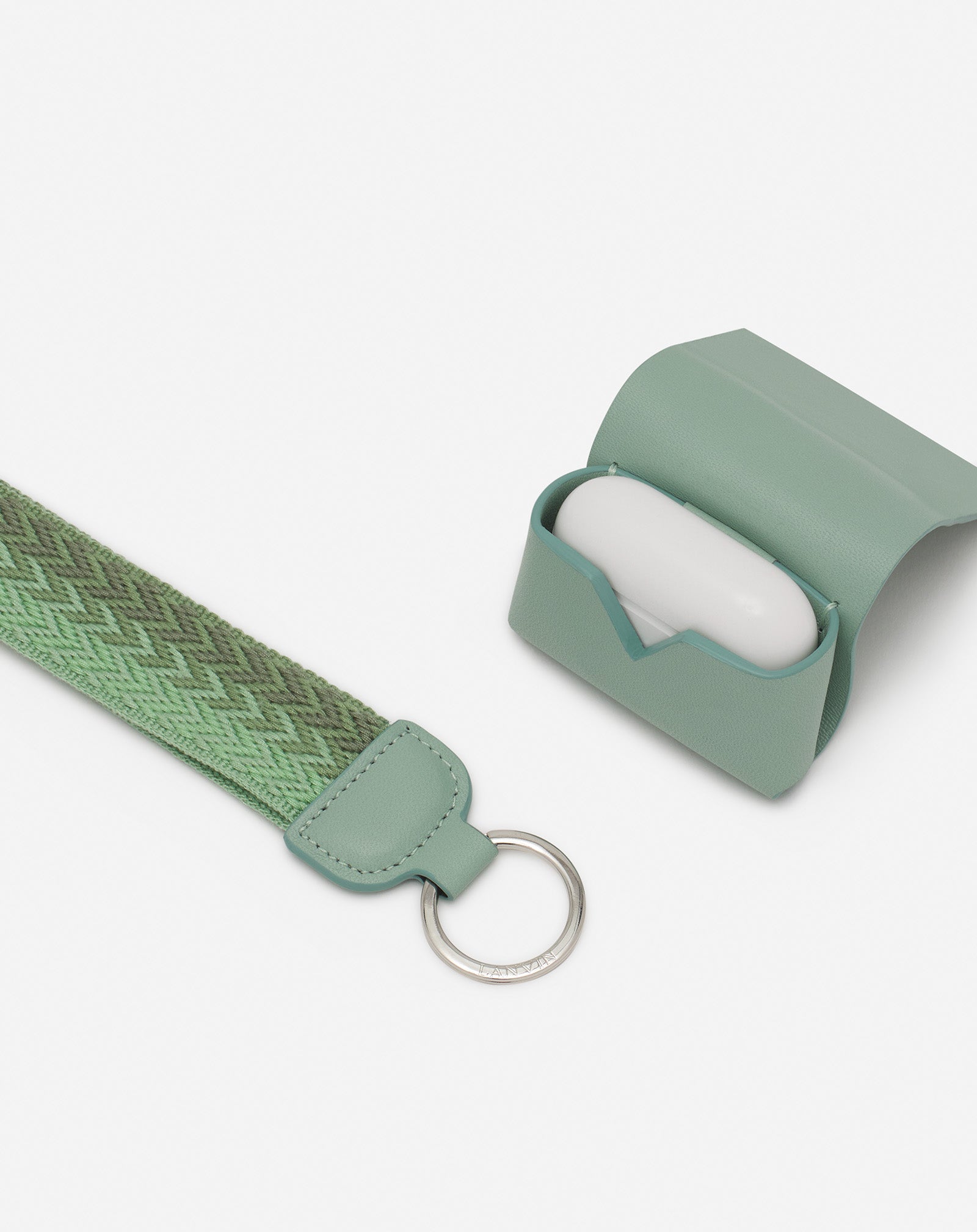 LANVIN SIGNATURE LEATHER CASE FOR AIRPODS PRO