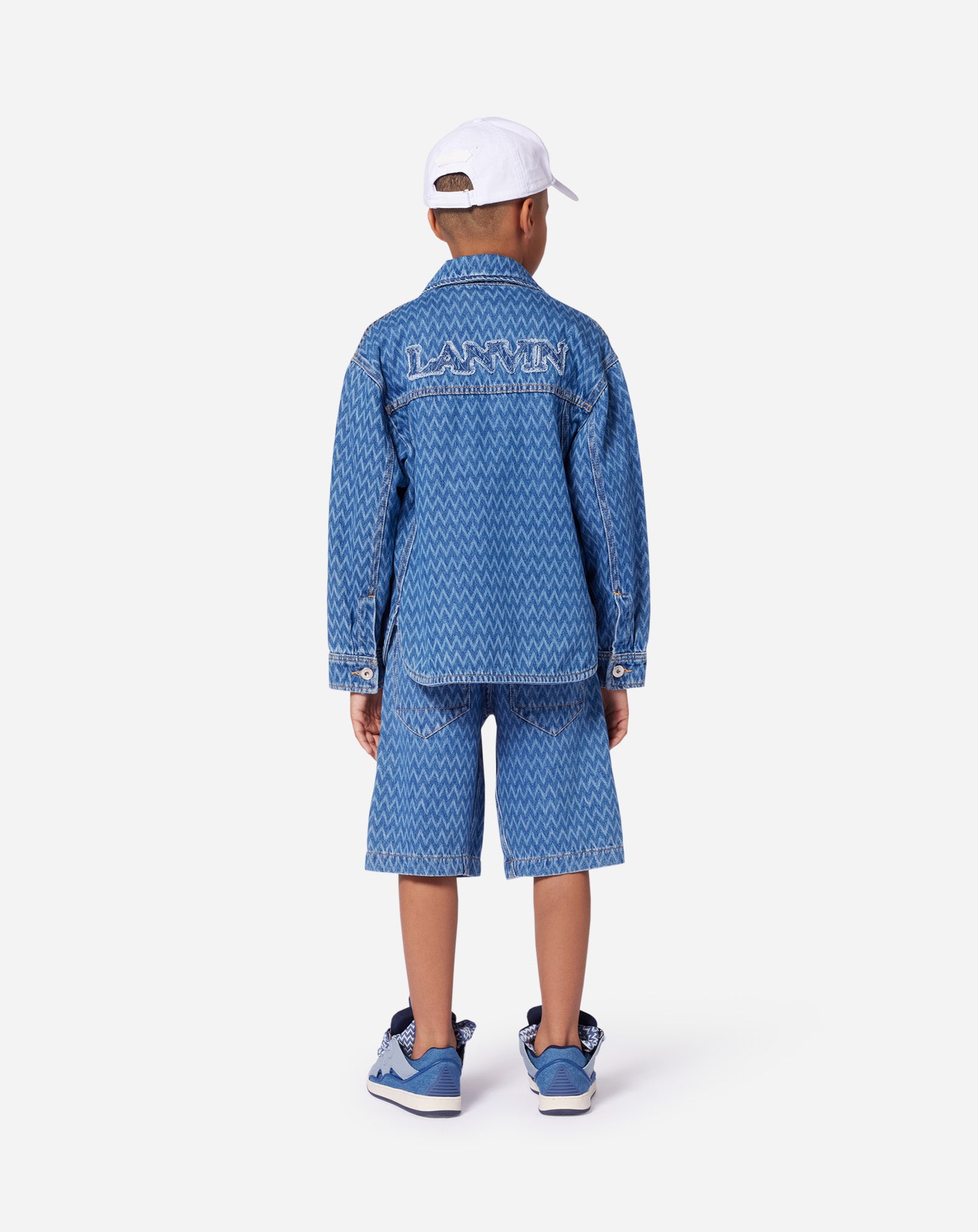 KIDS PATTERNED DENIM SHIRT