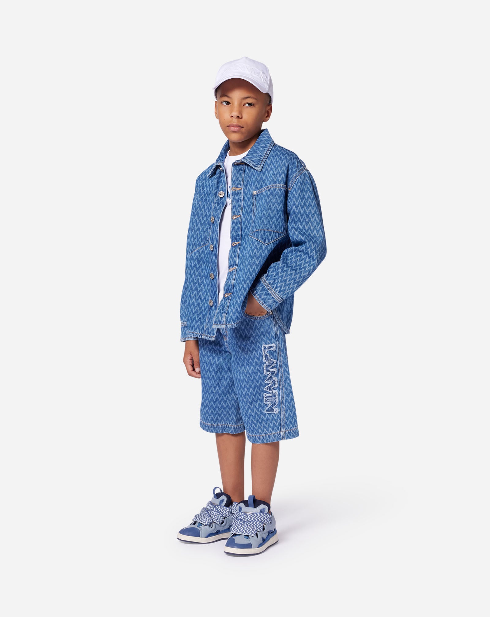 KIDS LONG DENIM SHORTS