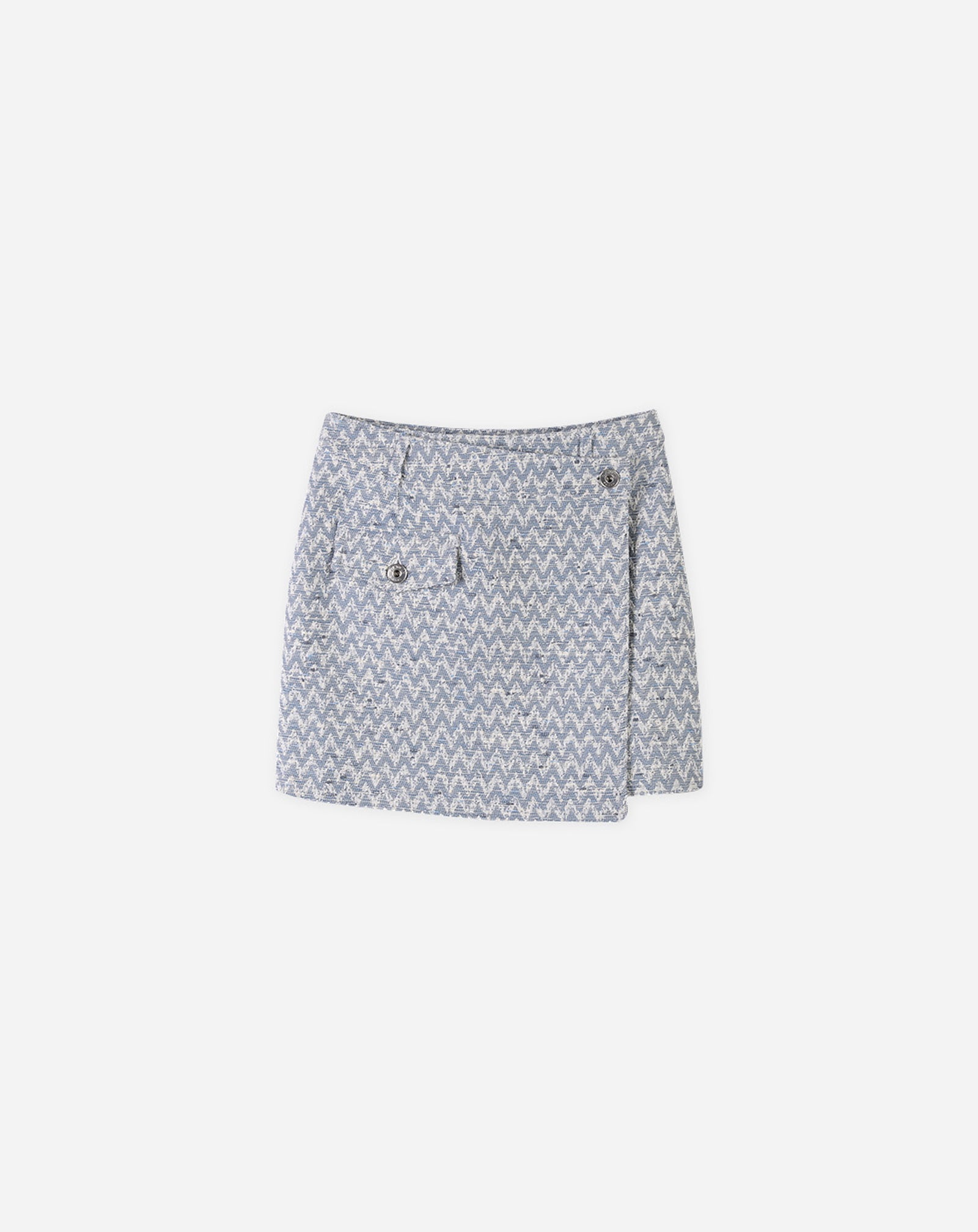 KIDS TWEED WRAPAROUND SKIRT