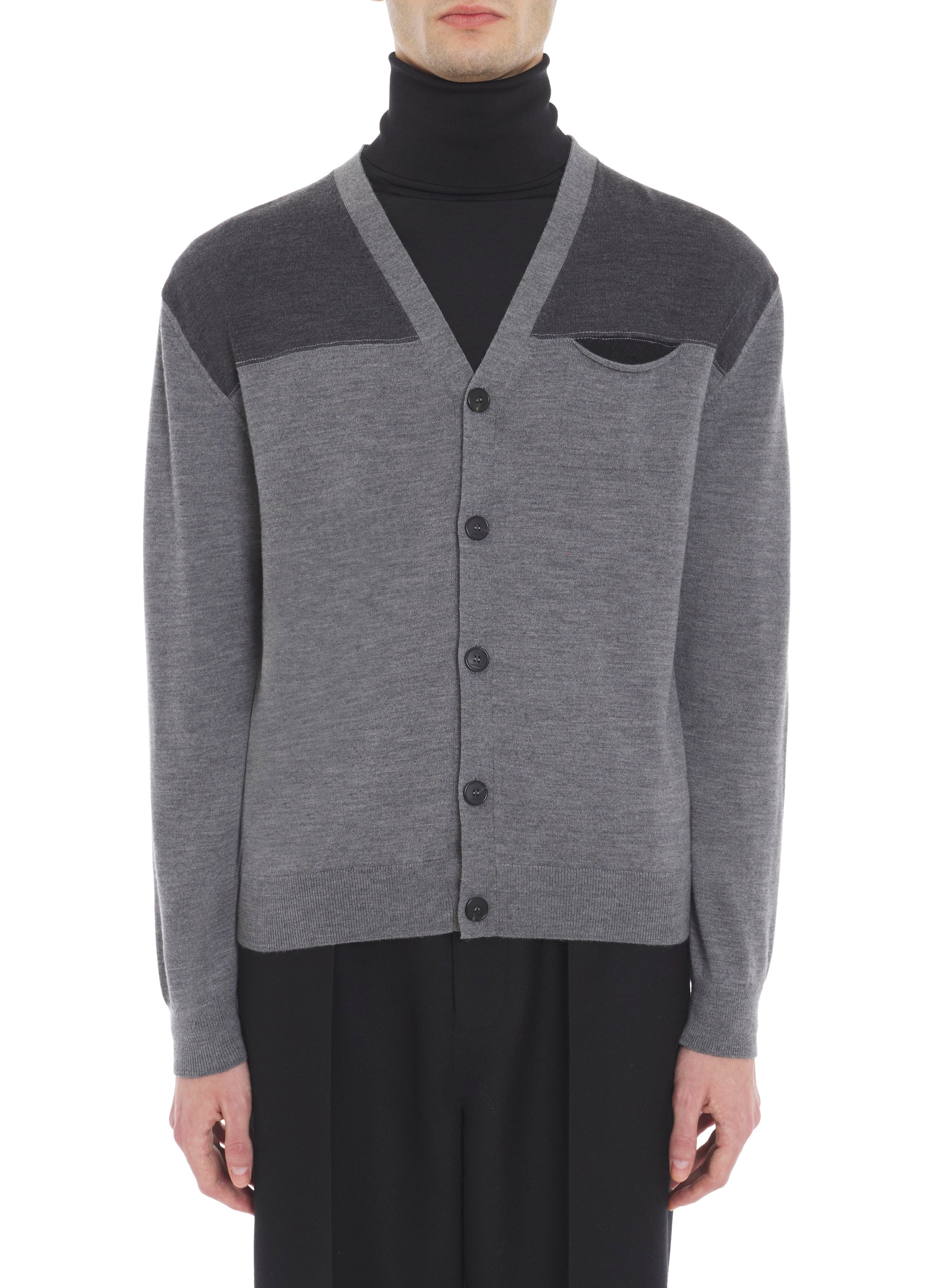 BICOLOR CARDIGAN