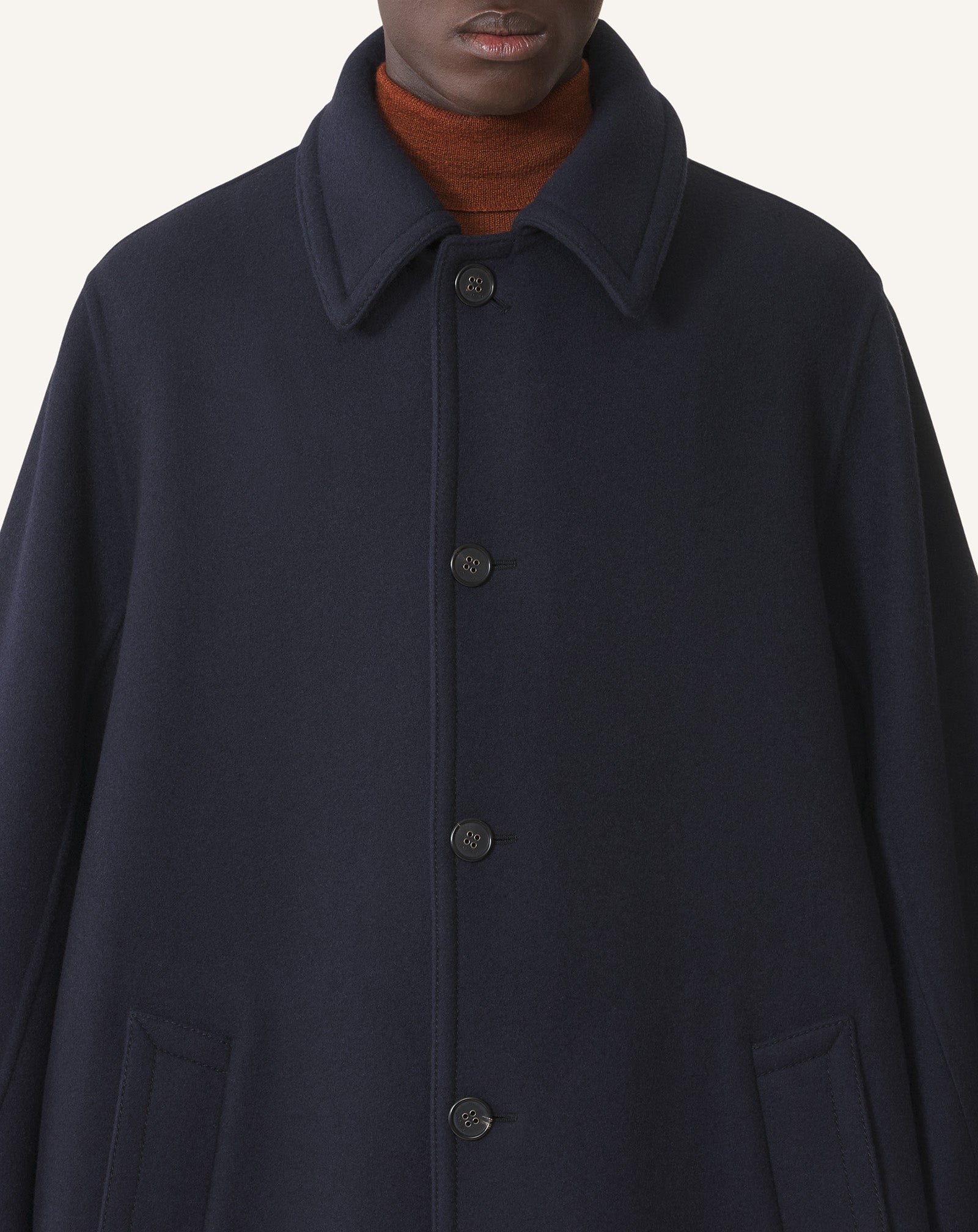 DOUBLE-FACED CAR COAT