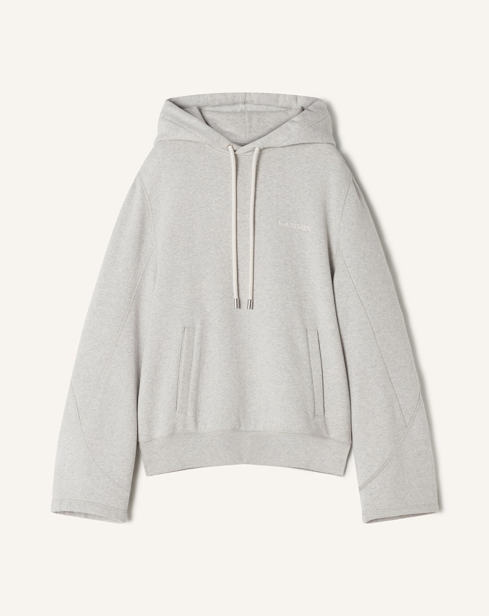 COTTON FLEECE AND CASHMERE HOODIE