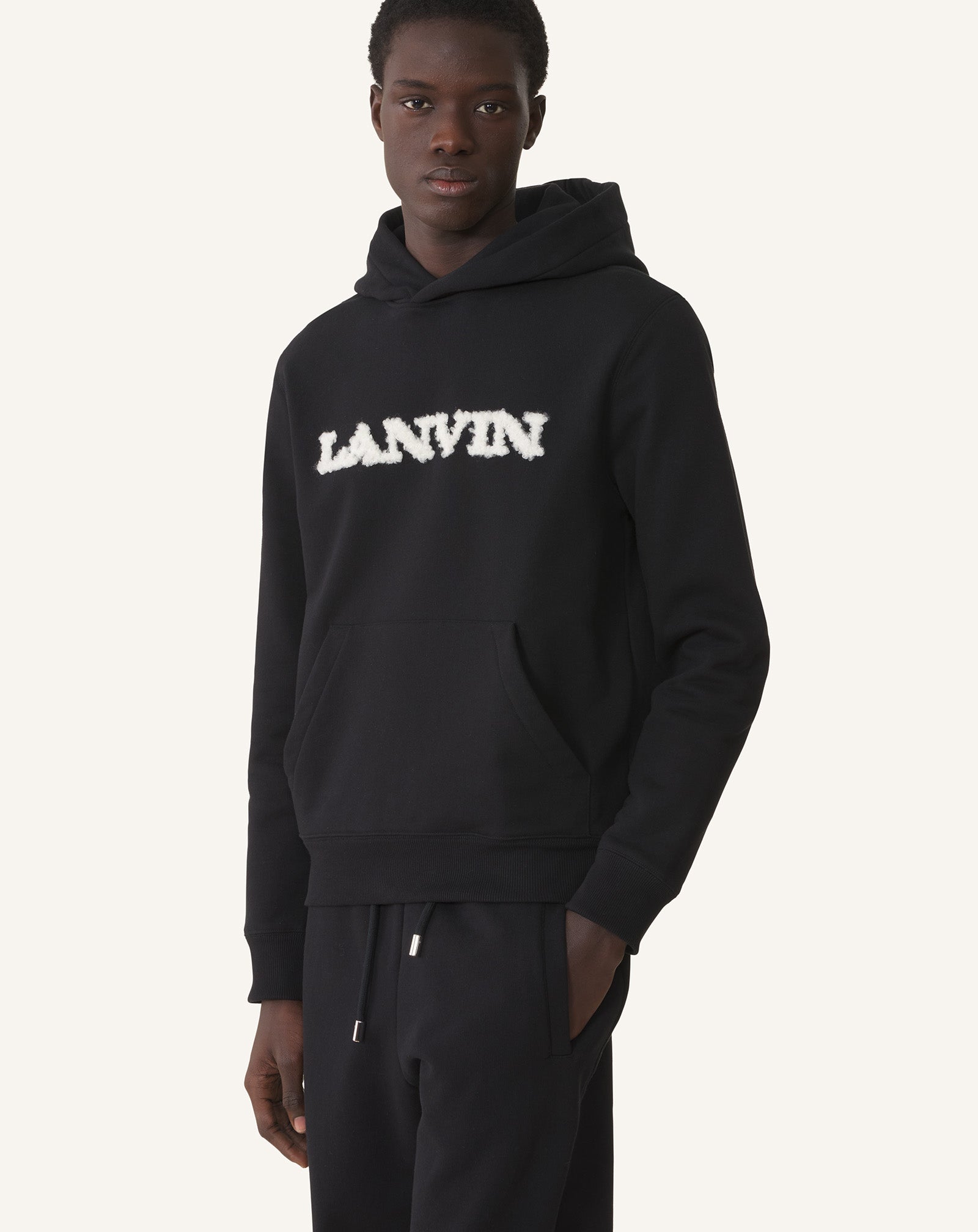 LANVIN SHEARLING HOODIE